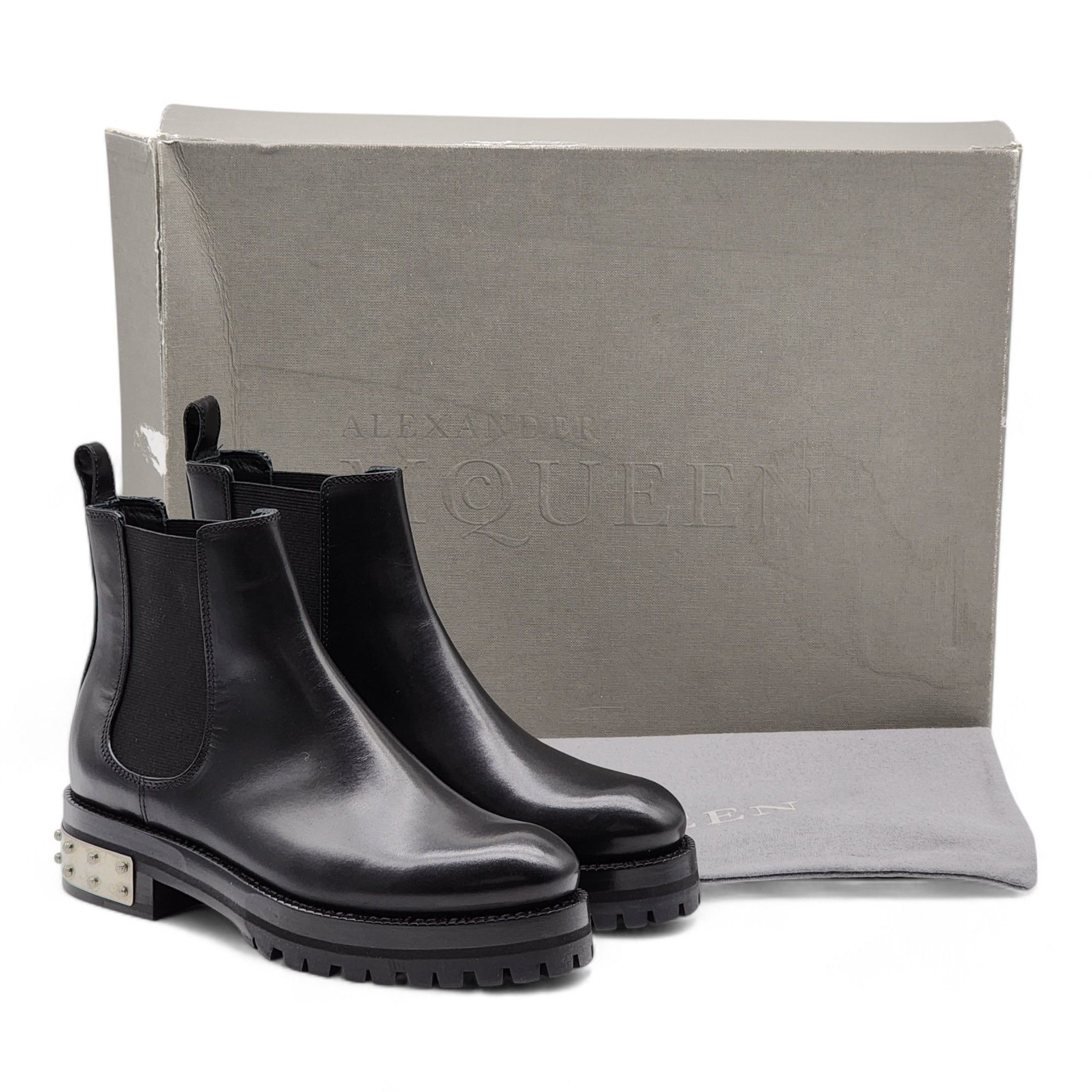 Alexander McQueen MOD Boots - Black - Leather - 35 - $1900 Size US 5 / IT 35 - 10 Thumbnail