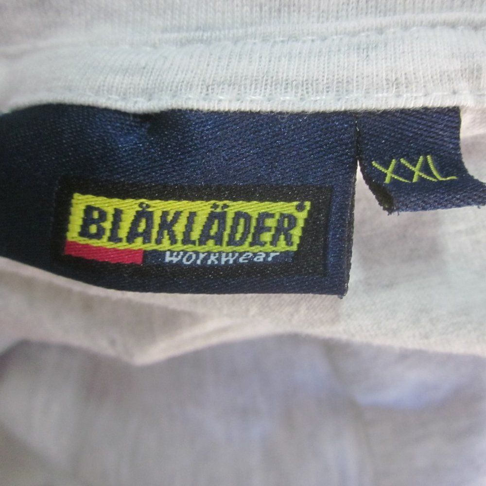 Vintage Blaklader Tee Mens Size XXL Cotton Long Sleeve Light Gray Size US XXL / EU 58 / 5 - 3 Thumbnail