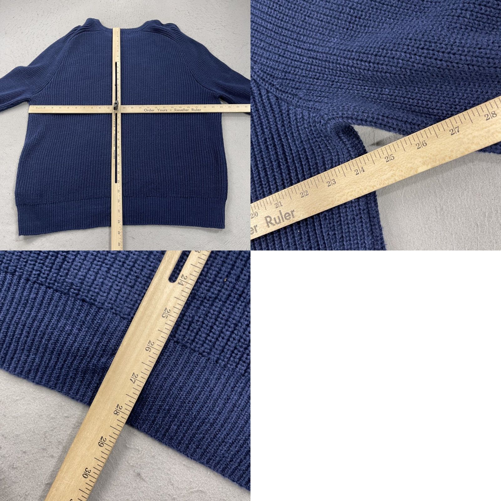 Polo Ralph Lauren Polo Ralph Lauren Sweater Mens L Blue Cotton Ribbed Knit Crewneck Preppy Pullover Shirt Size US L / EU 52-54 / 3 - 8 Thumbnail