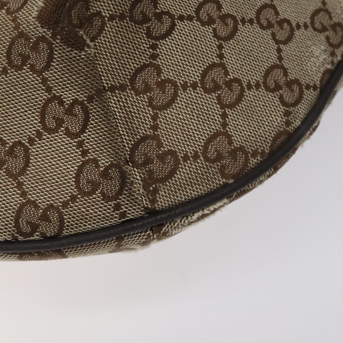 Gucci GUCCI GG Canvas Shoulder Bag Beige Silver Size ONE SIZE - 10 Thumbnail