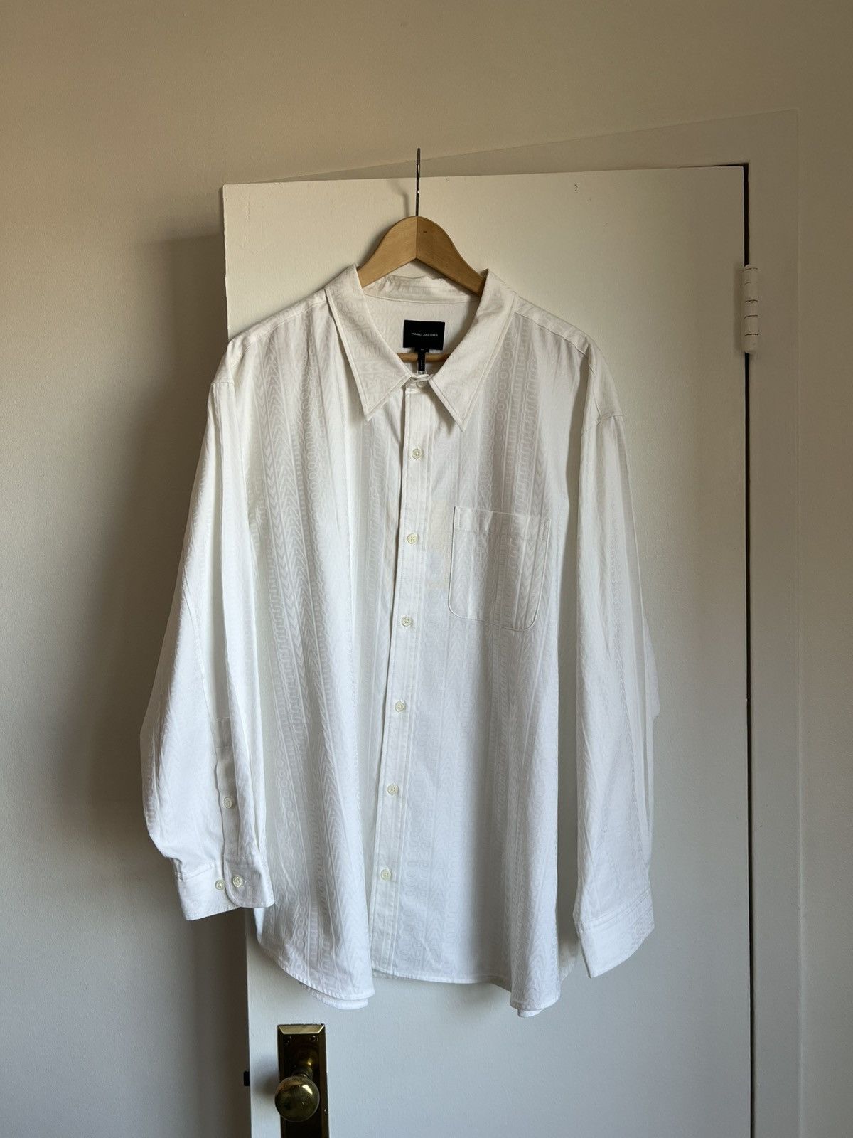 Marc Jacobs White boxy shirt jacquard shirt Size M unisex Size US M / EU 48-50 / 2 - 2 Thumbnail