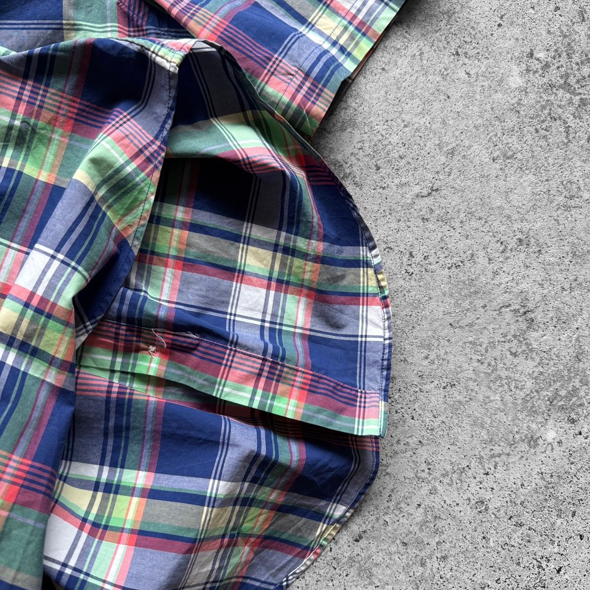 Ralph Lauren Ralph Lauren Mens Blue Green Plaid SS Button Down Shirt Size US XS / EU 42 / 0 - 4 Thumbnail