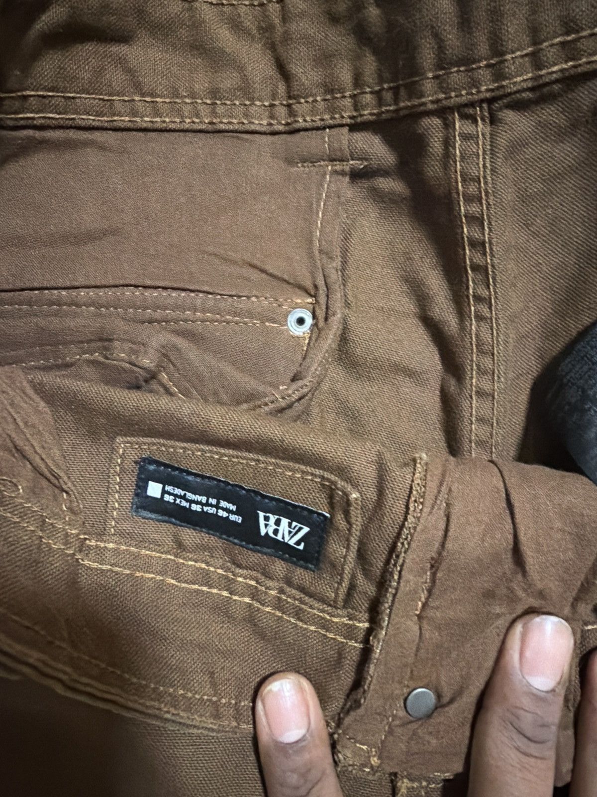 Zara Denim cargo pants Size US 38 / EU 54 - 2 Thumbnail