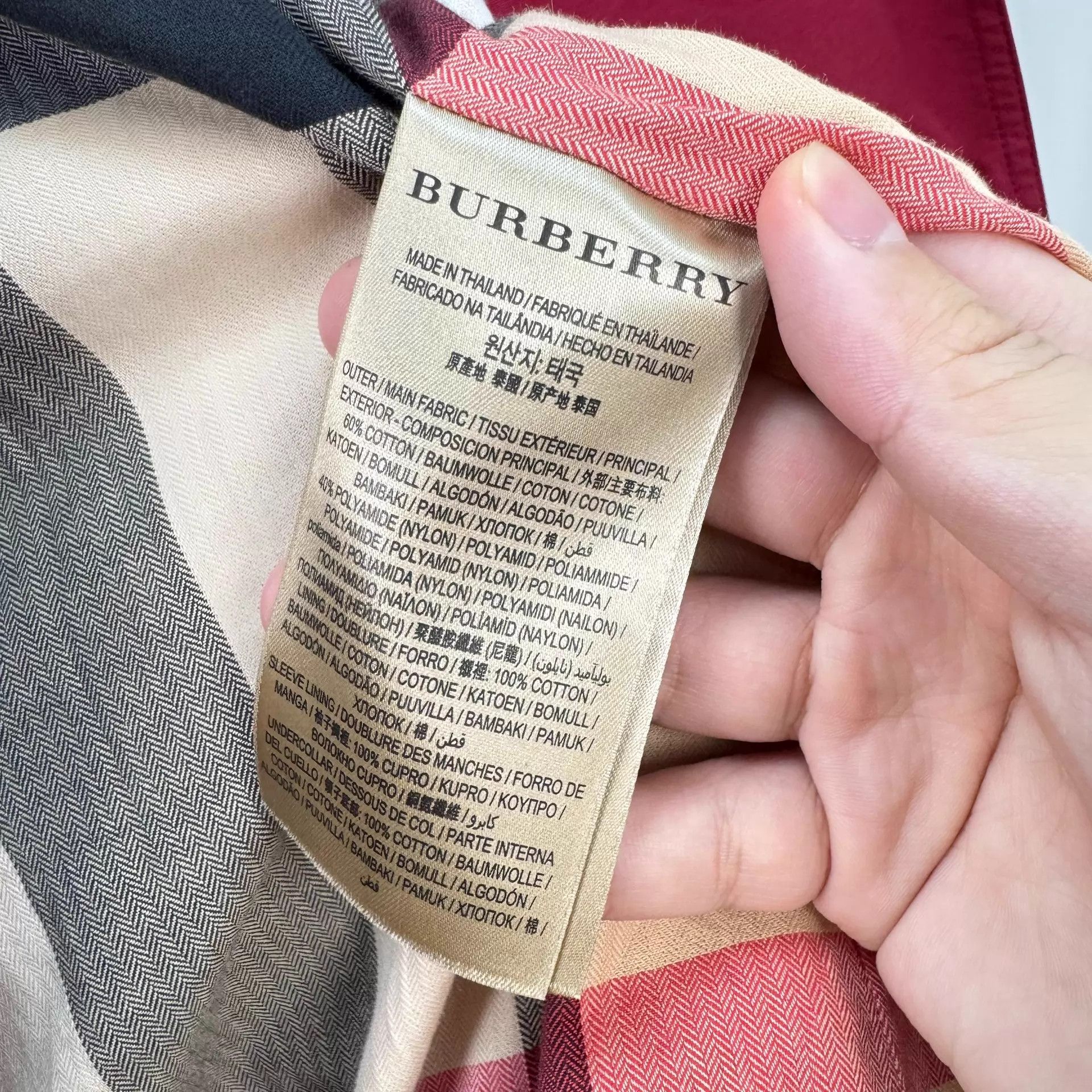 Burberry Burberry Double-Breasted Check Lining Trench UK6 9/10 Size XS / US 0-2 / IT 36-38 - 8 Thumbnail