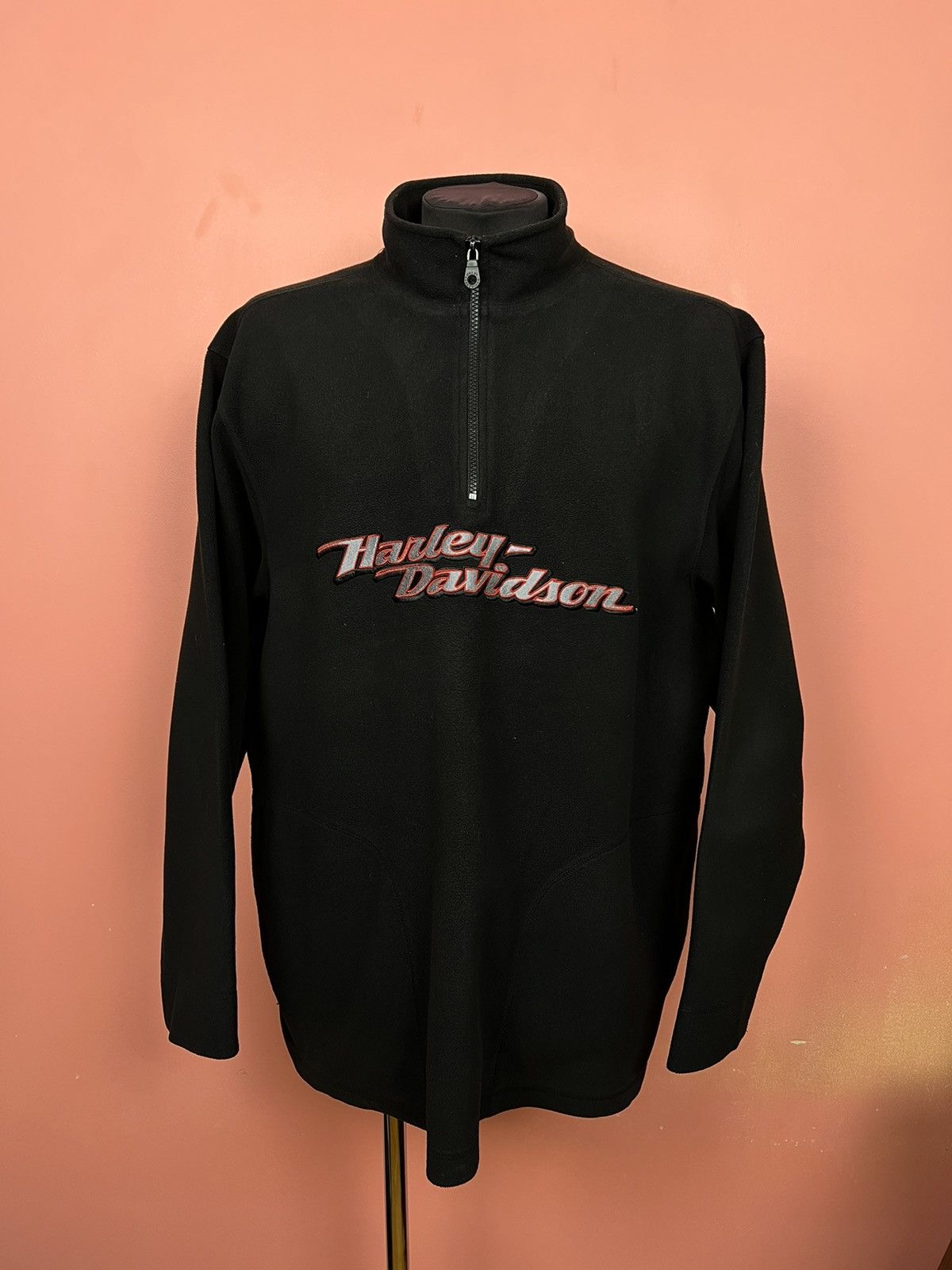 Vintage Harley Davidson vintage fleece hype zip rare logo Size US XL / EU 56 / 4 - 1 Thumbnail