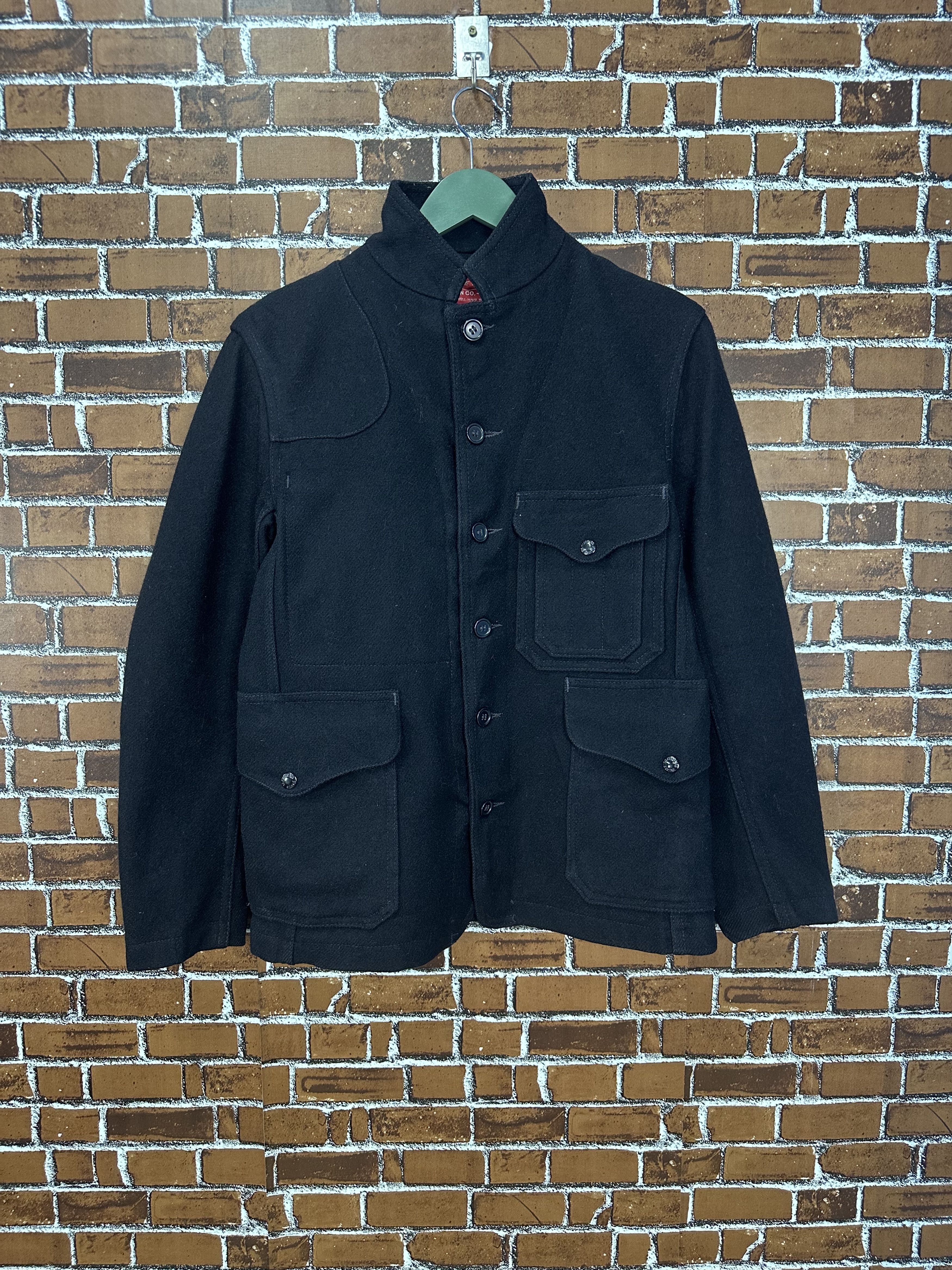 Filson Filson Rail Road Man Black Wool Coat Jacket Z490 Size US XS / EU 42 / 0 - 1 Thumbnail