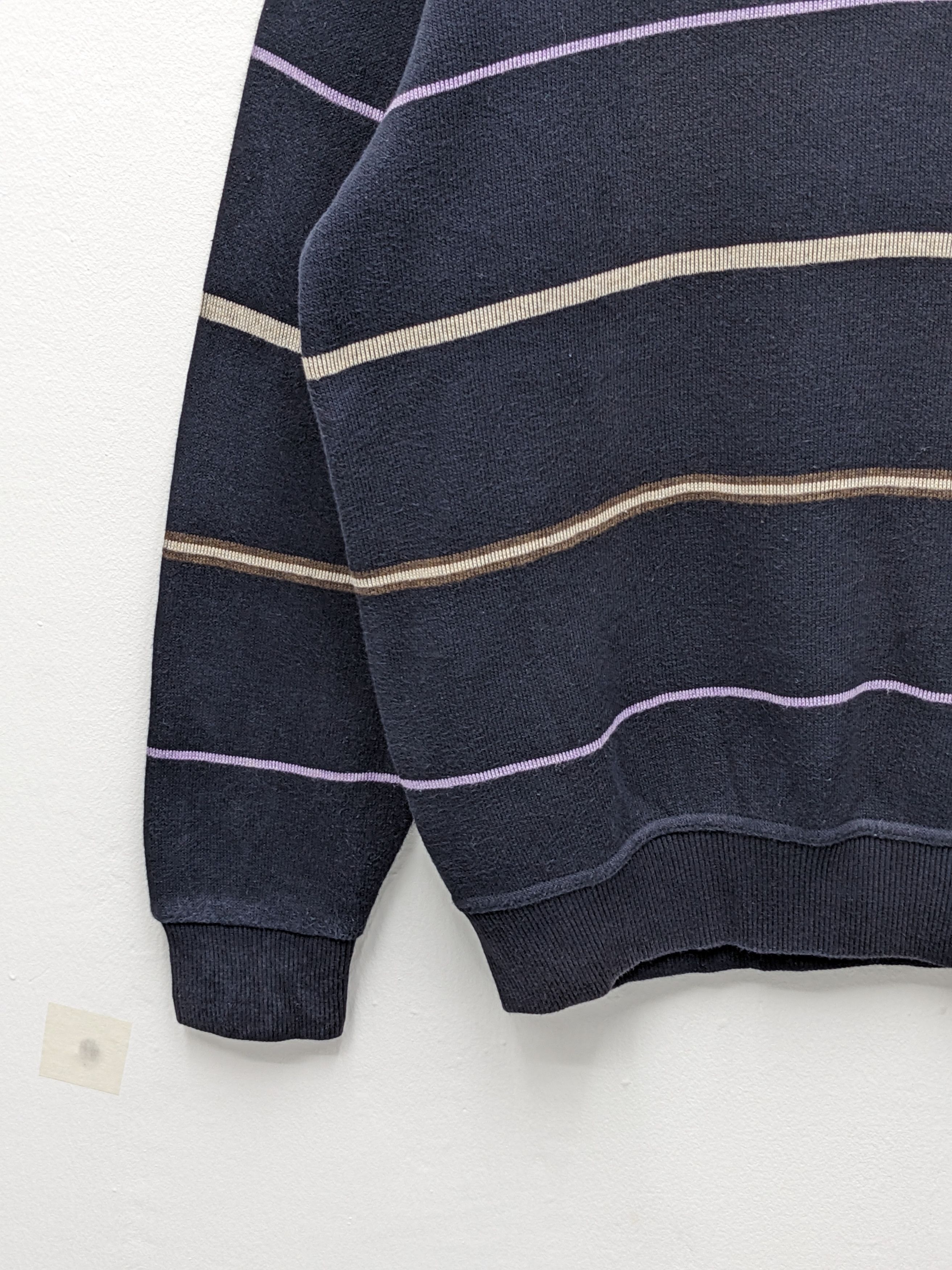 Macbeth Vintage Macbeth Jeans Co. Striped Single Pocket Sweatshirt Size US L / EU 52-54 / 3 - 5 Thumbnail