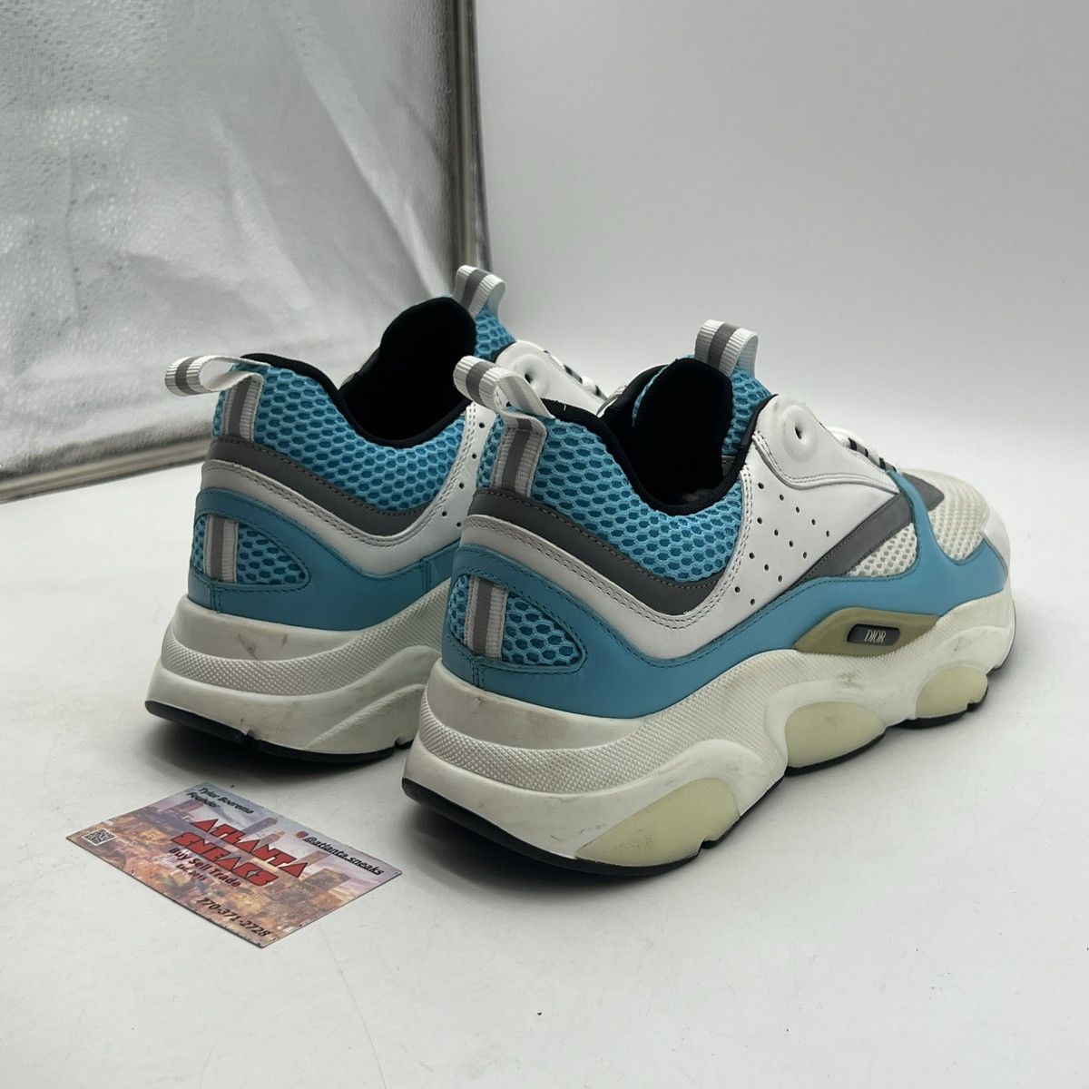 Dior Dior b22 white light blue Size US 10 / EU 43 - 5 Thumbnail
