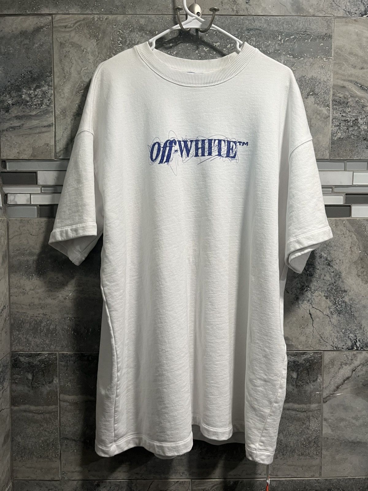 Off-White OFF-WHITE SCRIBBLED LOGO SHIRT Size US S / EU 44-46 / 1 - 1 Thumbnail