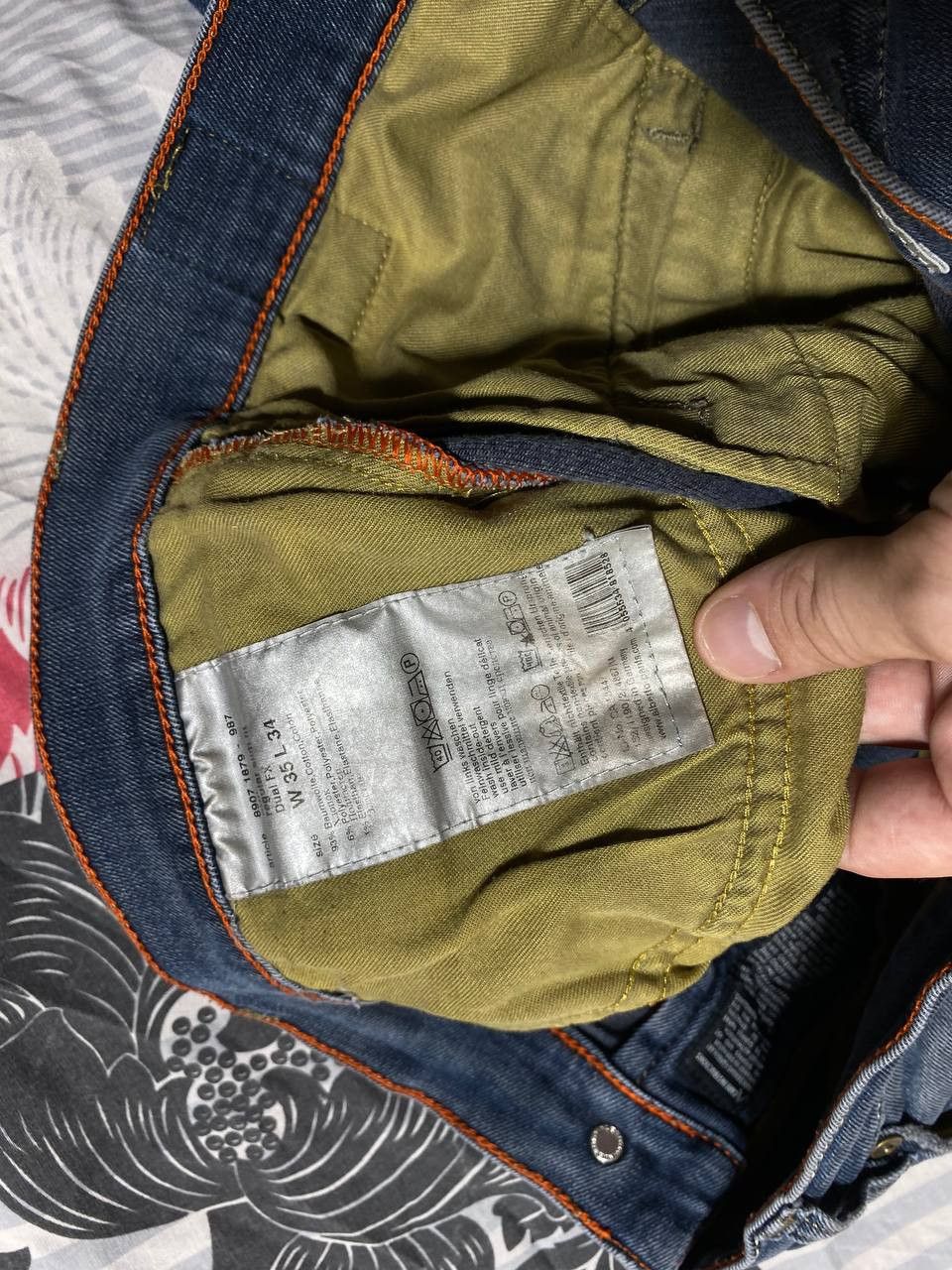 Alberto × Vintage Alberto Men Jeans Trousers Cotton REGULOR SLIM FIT Size US 35 - 3 Thumbnail