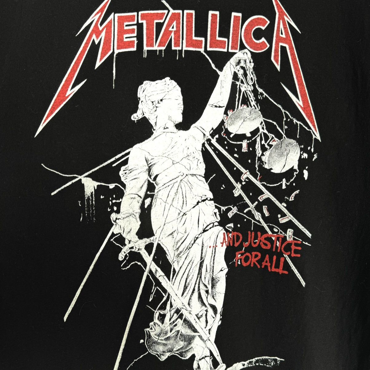 Band Tees Vintage 90s Metallica And Justice For All Euro Metal T Shirt Size US L / EU 52-54 / 3 - 4 Thumbnail