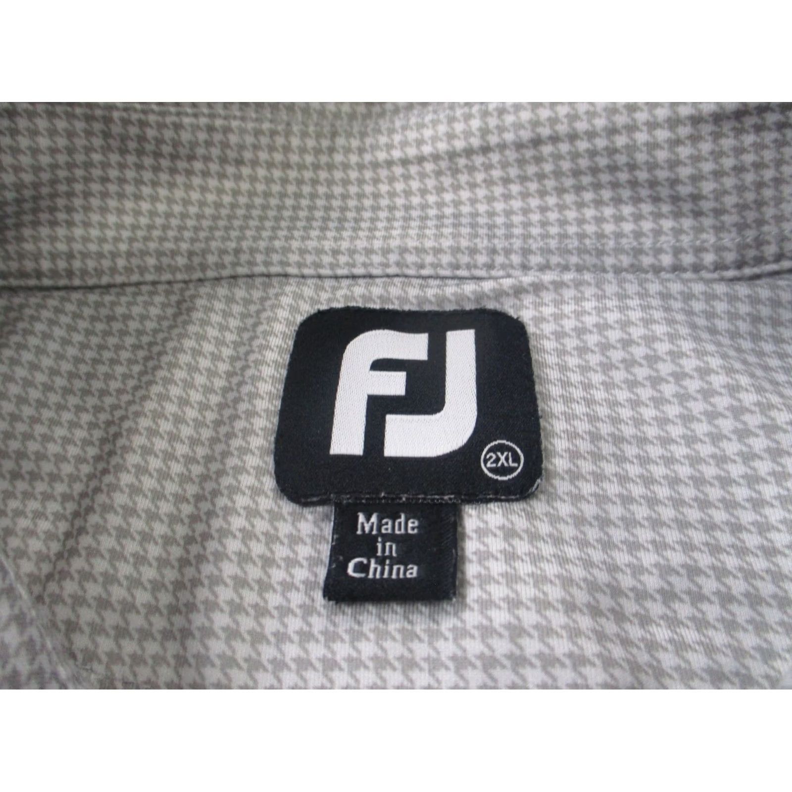 Footjoy Footjoy Golf Polo Shirt Men 2XL Houndstooth Performance Stretch Sport Preppy Size US XXL / EU 58 / 5 - 6 Thumbnail