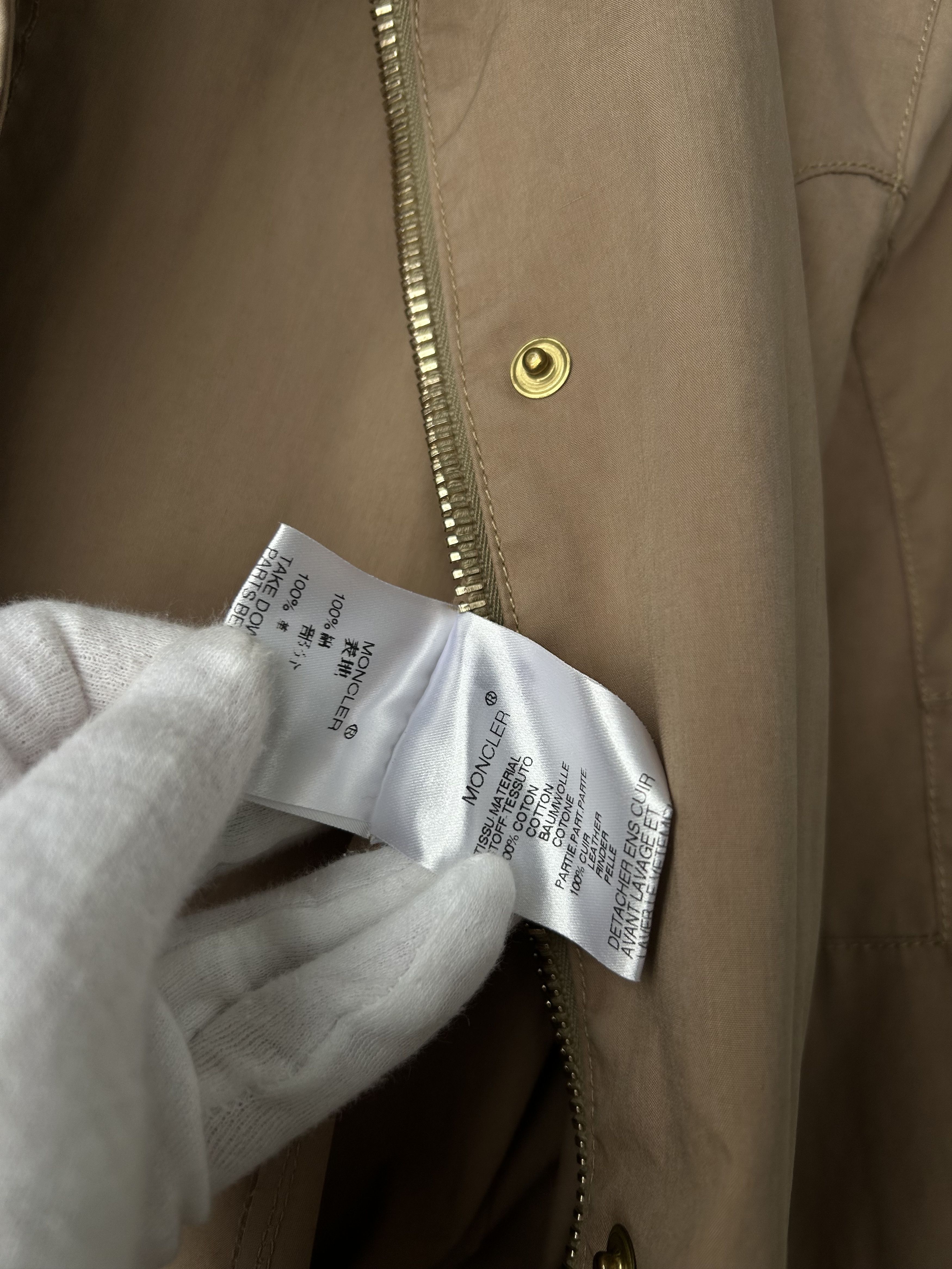 Moncler Moncler Beige Lightweight Coat / Trench Size M / US 6-8 / IT 42-44 - 12 Thumbnail