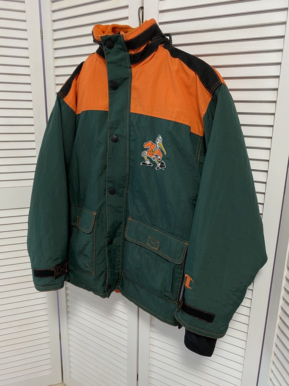 Champion × NBA × Vintage ♥️ Vintage 90s Jacket Champion MIAMI Back Logo Big Dolphins Size US L / EU 52-54 / 3 - 4 Thumbnail