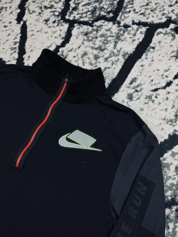 Nike Nike Halfzip running sports sweatshirt black M Size US M / EU 48-50 / 2 - 3 Thumbnail