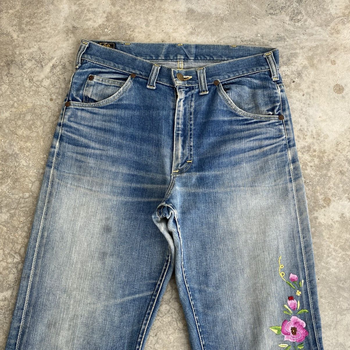 Lee Vintage 60’s Lee 101Z Faded Blue Half Selvedge Jeans Size US 30 / EU 46 - 5 Thumbnail