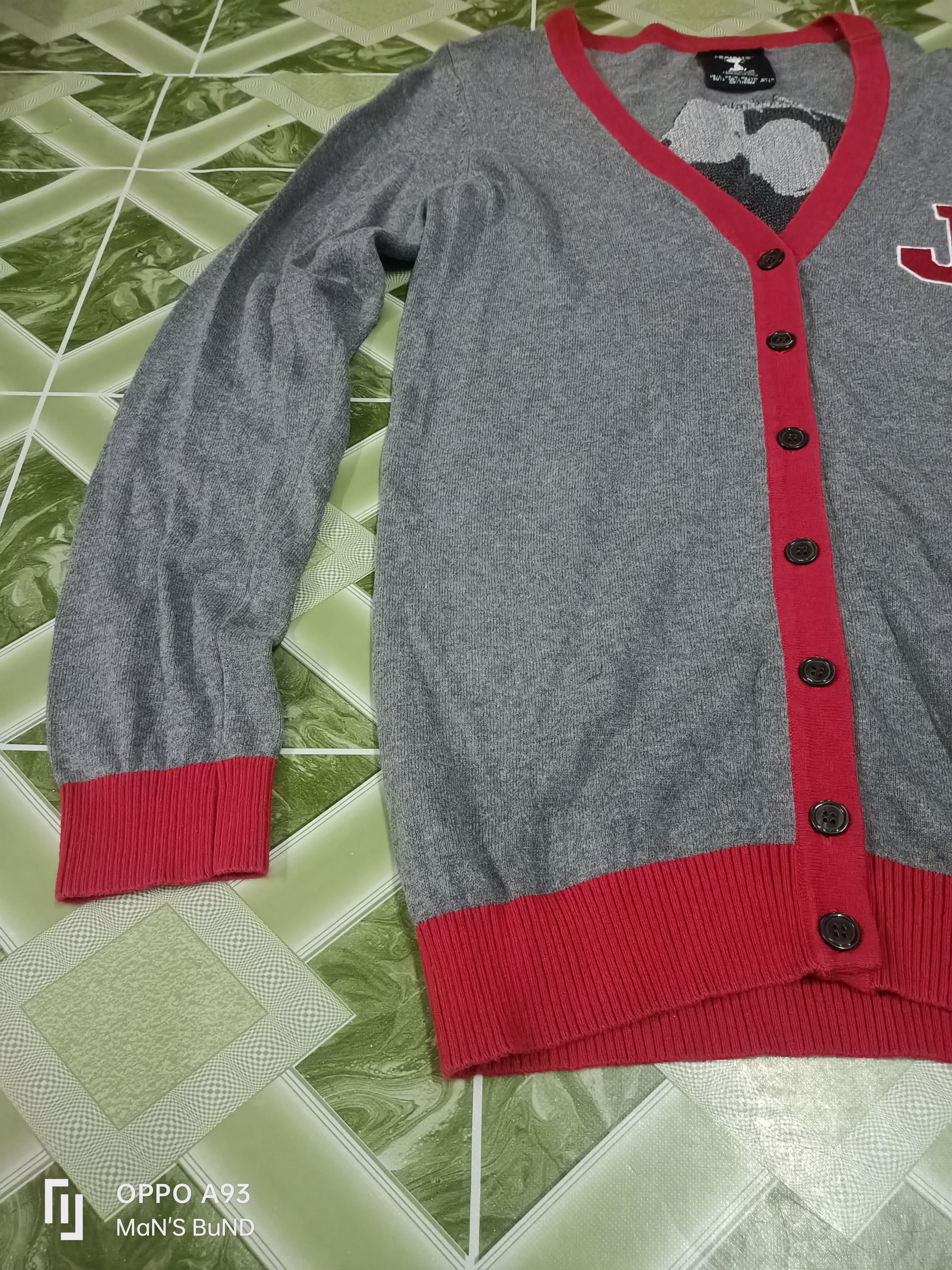 Peanuts × Vintage Vintage Cardigan Peanuts JOE COOL Size L / US 10 / IT 46 - 3 Thumbnail