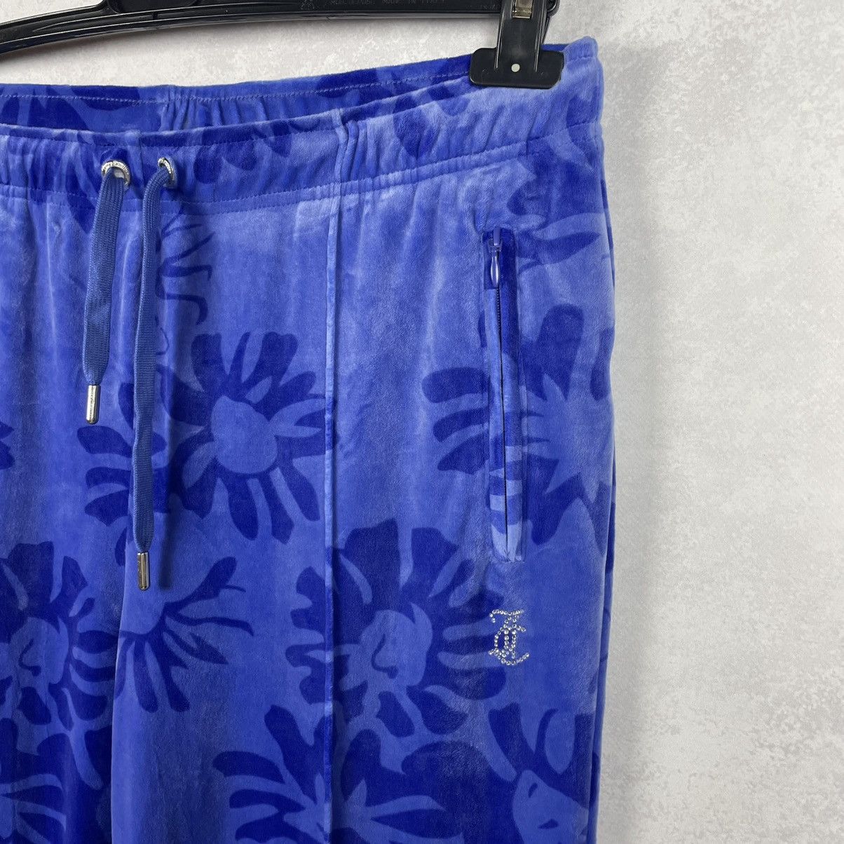 Juicy Couture Juicy Couture Tina Daisy Flowers Velour Track Pants Size XL Size 38" / US 16 / IT 52 - 8 Thumbnail