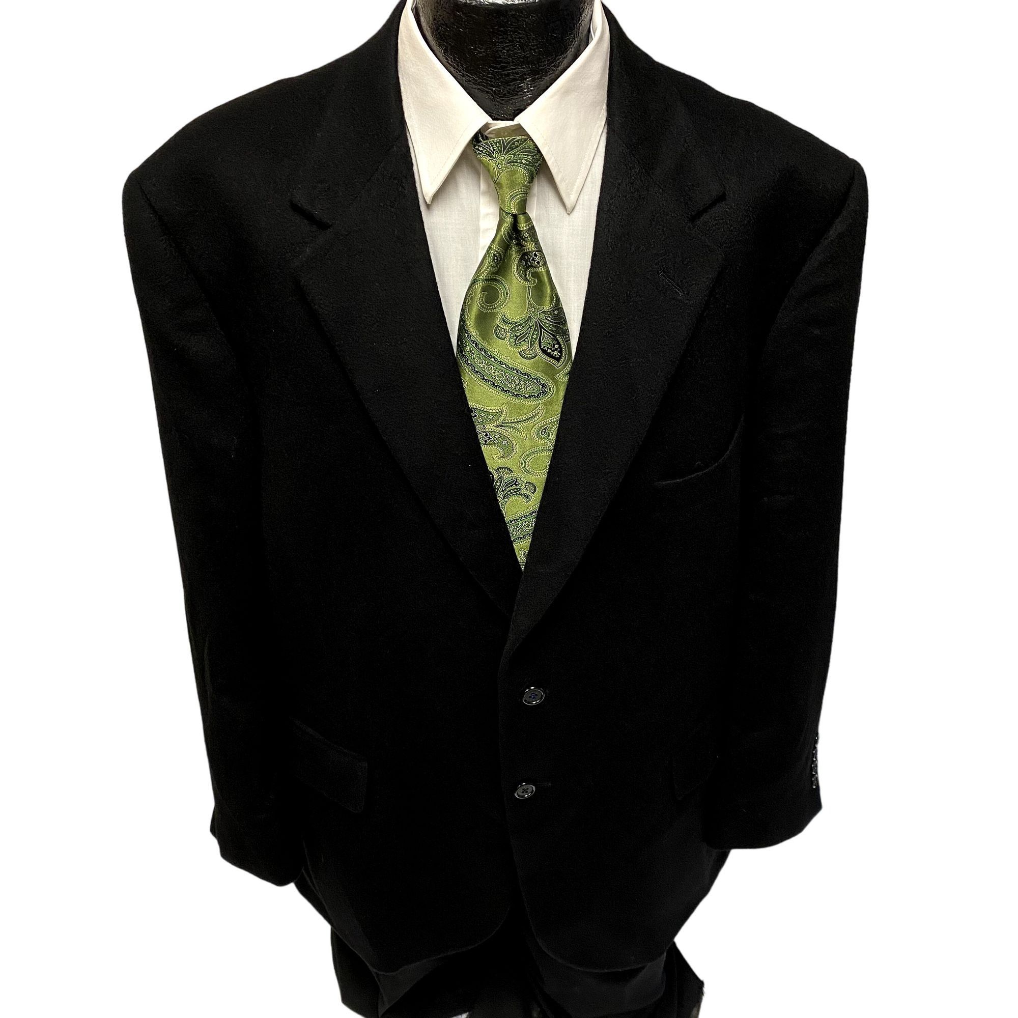 Evan Picone BLACK Sport Coat 100% CAMEL HAIR Jacket Blazer