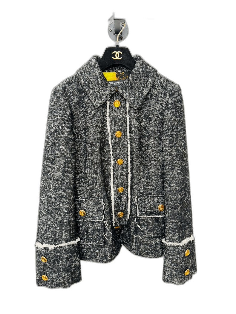 Dolce & Gabbana DG Dolce & Gabbana Jacket in Gray Size S / US 4 / IT 40 - 1 Thumbnail