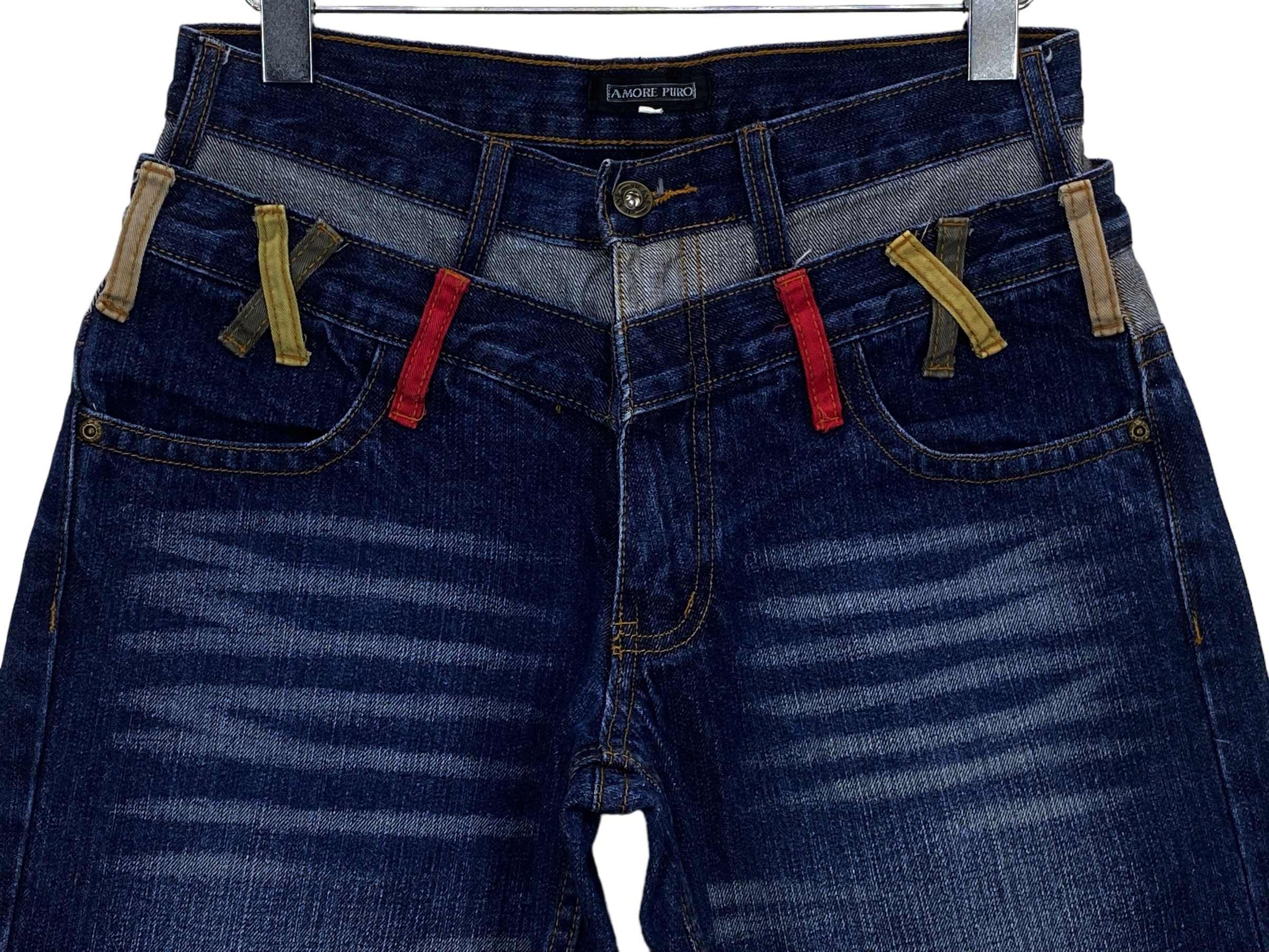 Japanese Brand Amore Puro Double Waist Short Jeans Japanese Brand jeans Size US 29 - 3 Thumbnail