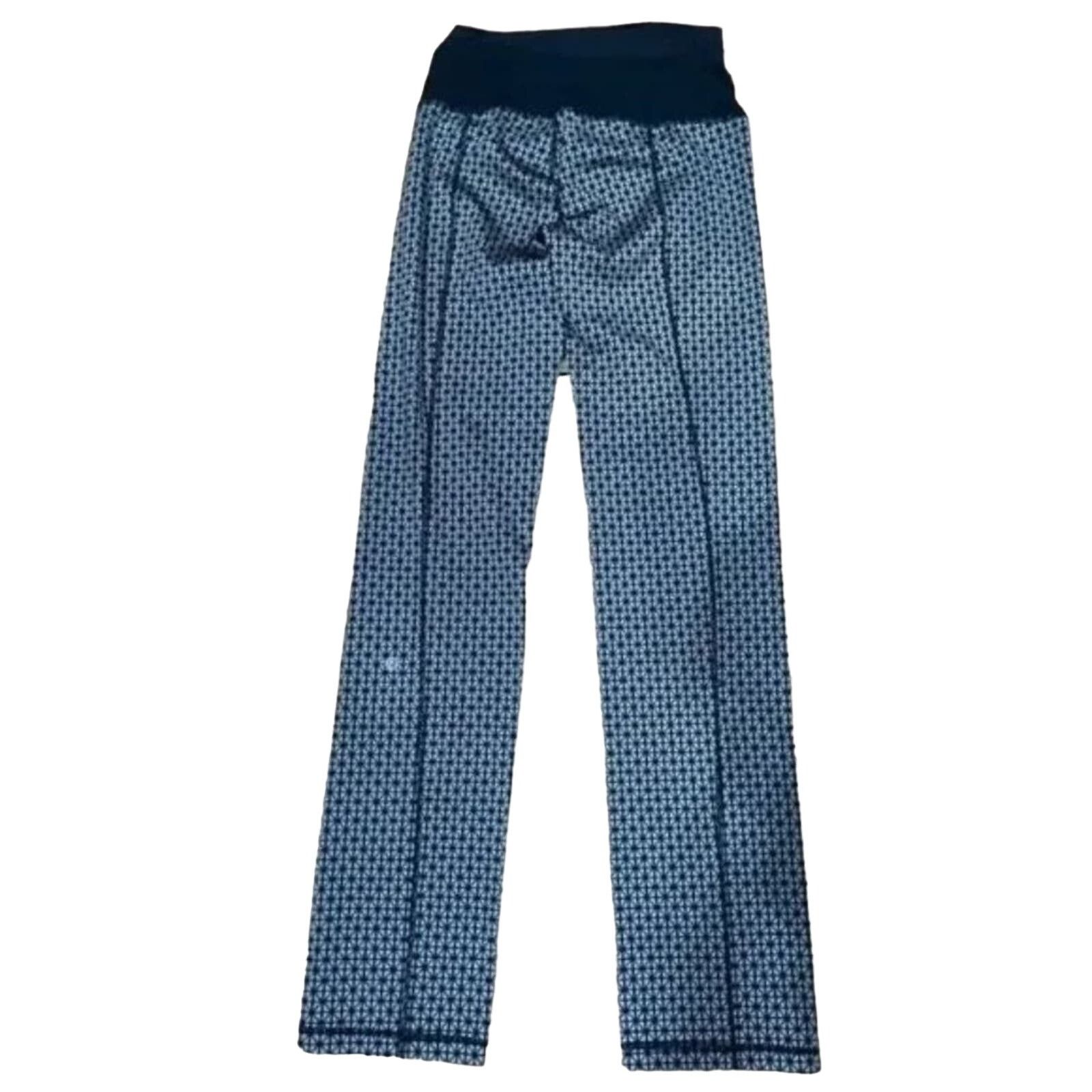 Lululemon LULULEMON Women's Tri Geo Straight up Yoga Pants Sz 8 Size 28" / US 6 / IT 42 - 2 Thumbnail