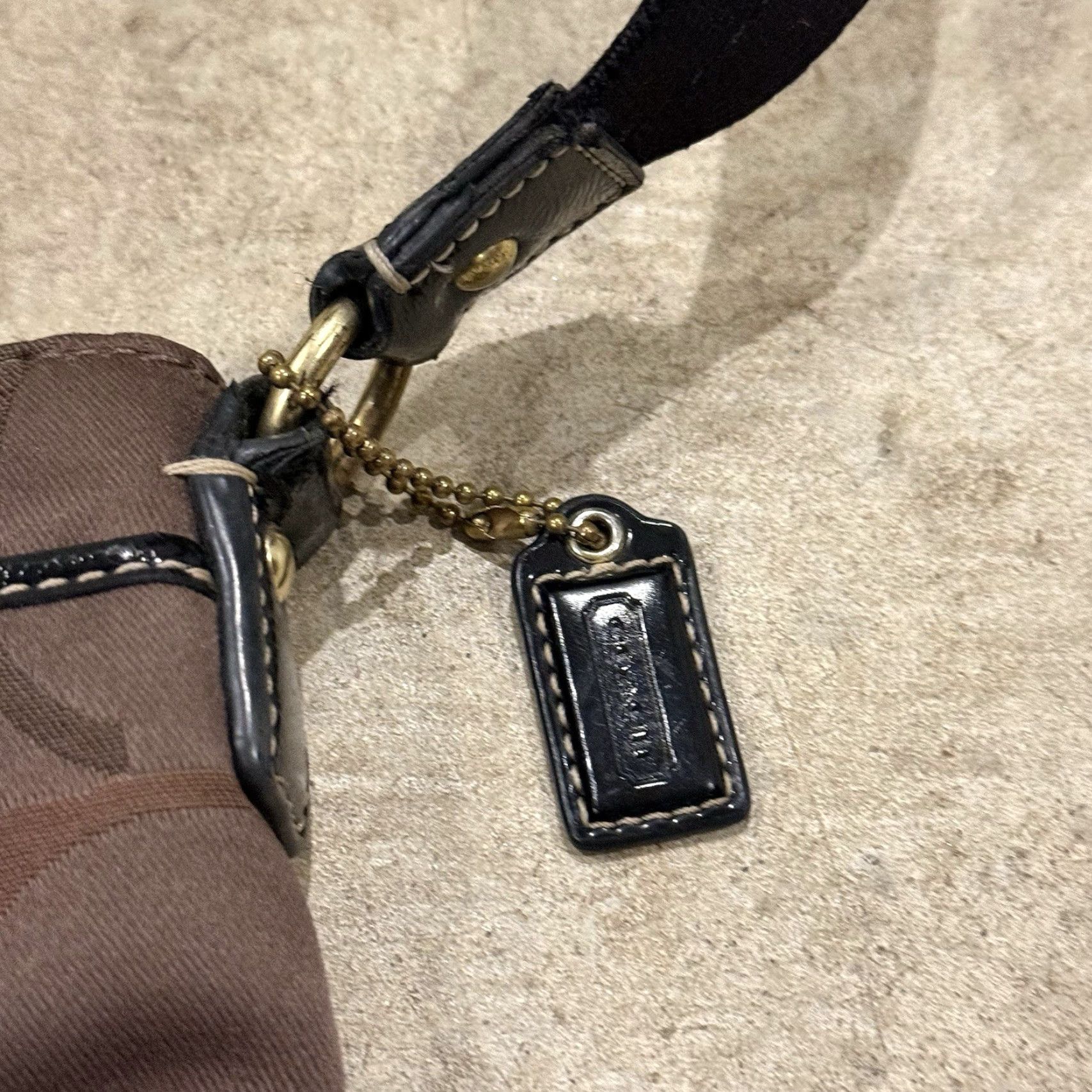 Coach Coach Crossbody Bag Logo Brown with Adjustable Straps Canvas Women’s Size ONE SIZE - 5 Thumbnail