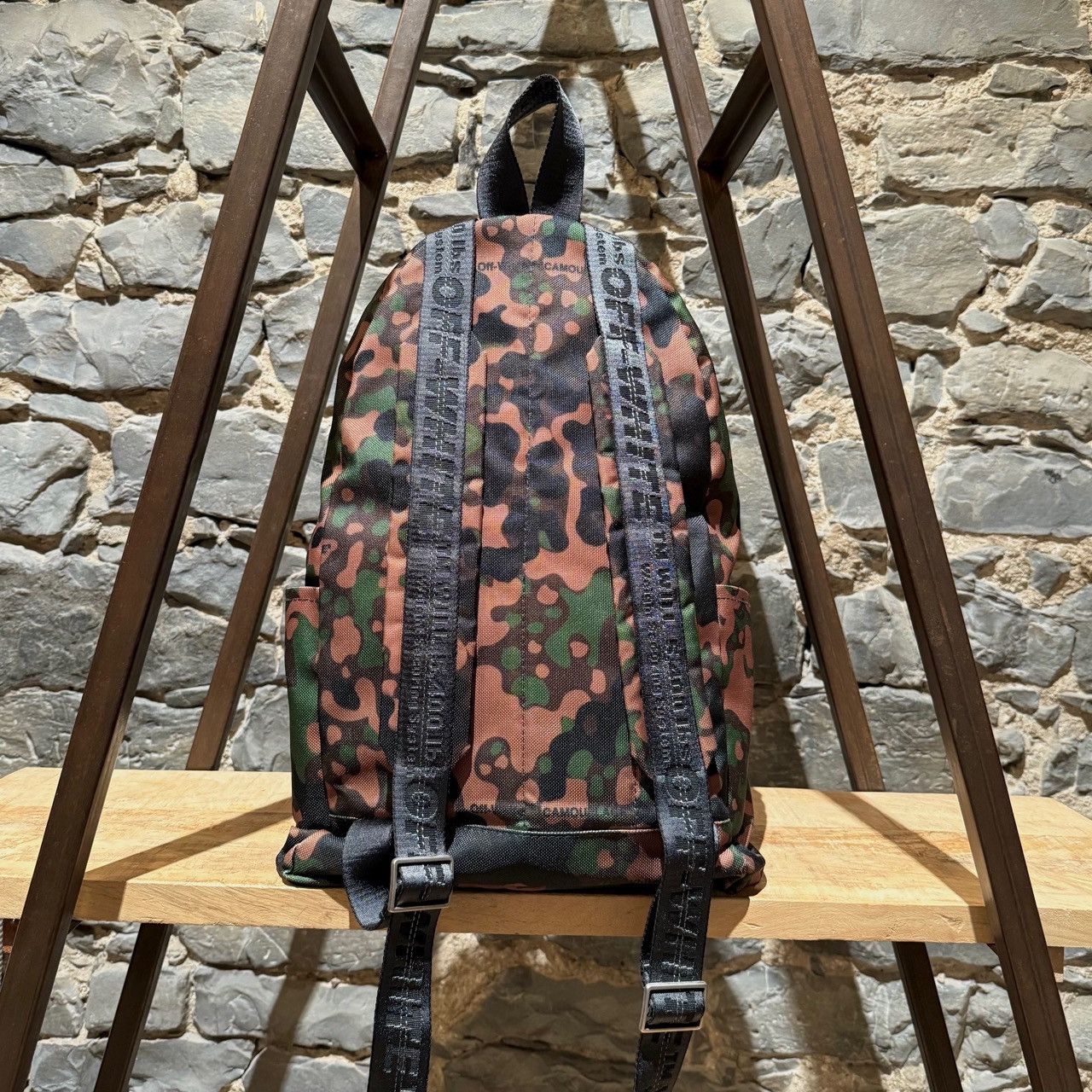 Off-White Off-white Green Camouflage Arrow Print Backpack Size ONE SIZE - 5 Thumbnail