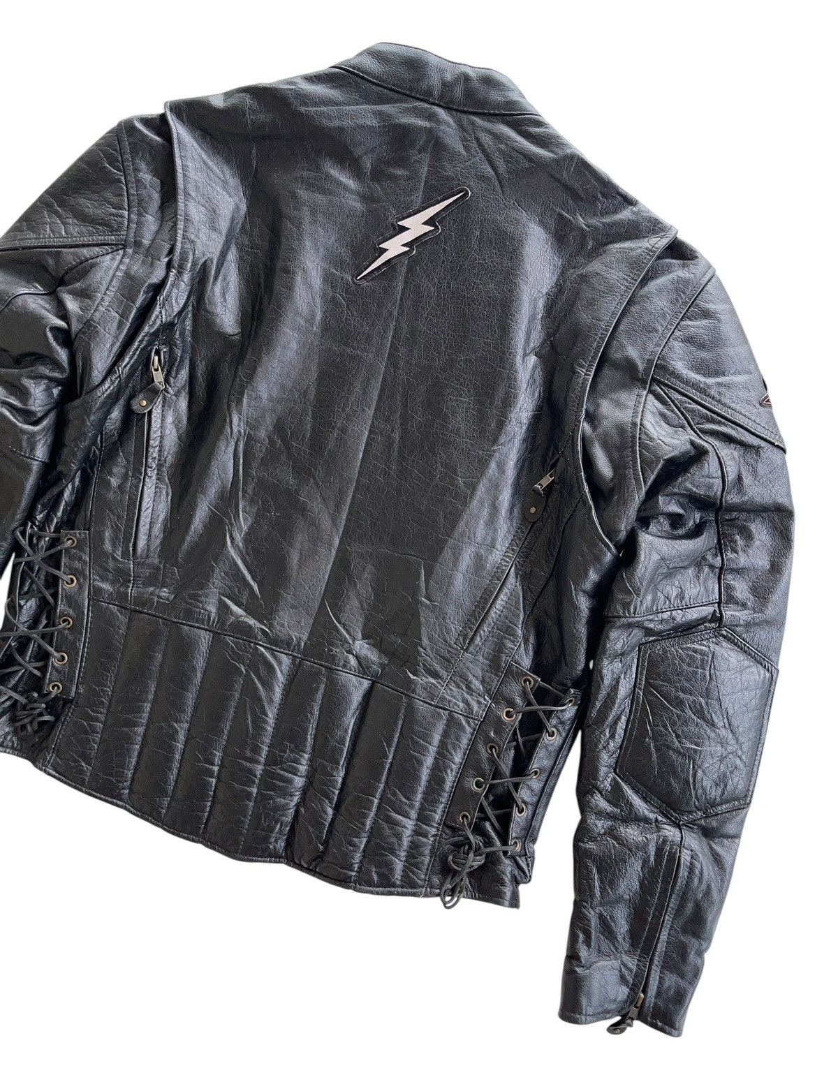 Leather Vintage Black Leather Rider Racing Jacket Size US XL / EU 56 / 4 - 9 Thumbnail