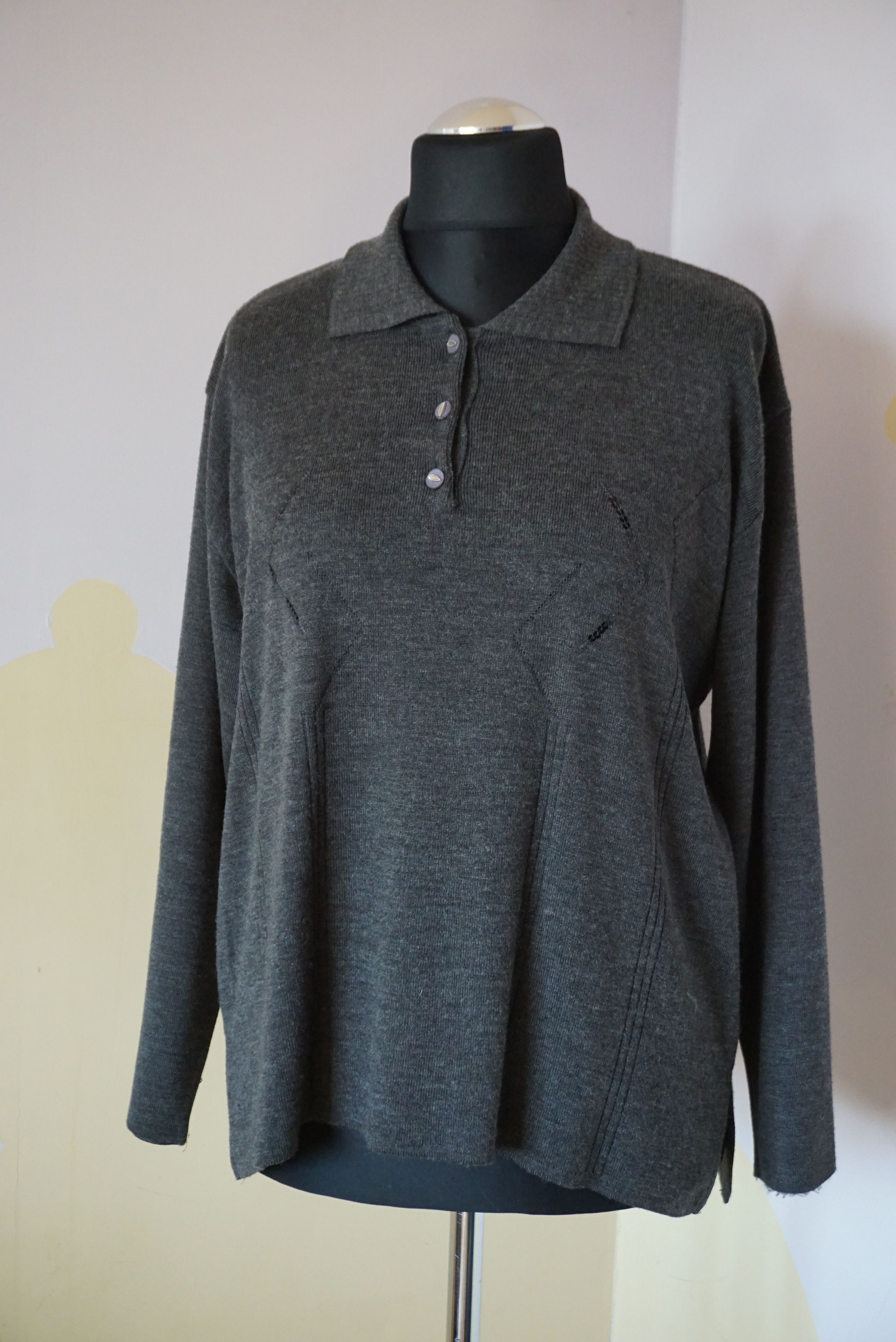 Vintage Vintage Italy 80's 90's XL 14/16 50% wool jumper M baggy Size XL / US 12-14 / IT 48-50 - 15 Thumbnail