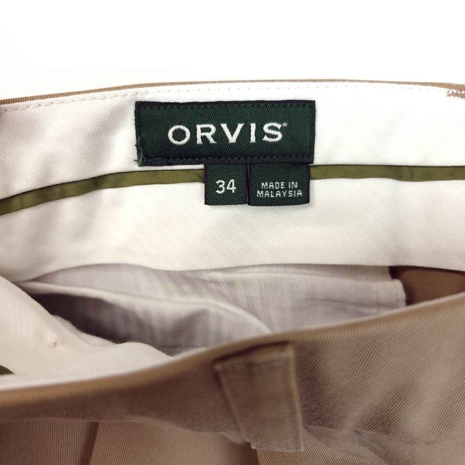 Orvis Orvis Stretch Chino Pants Mens Size 34x28 Khaki Outdoors Size US 34 / EU 50 - 3 Thumbnail