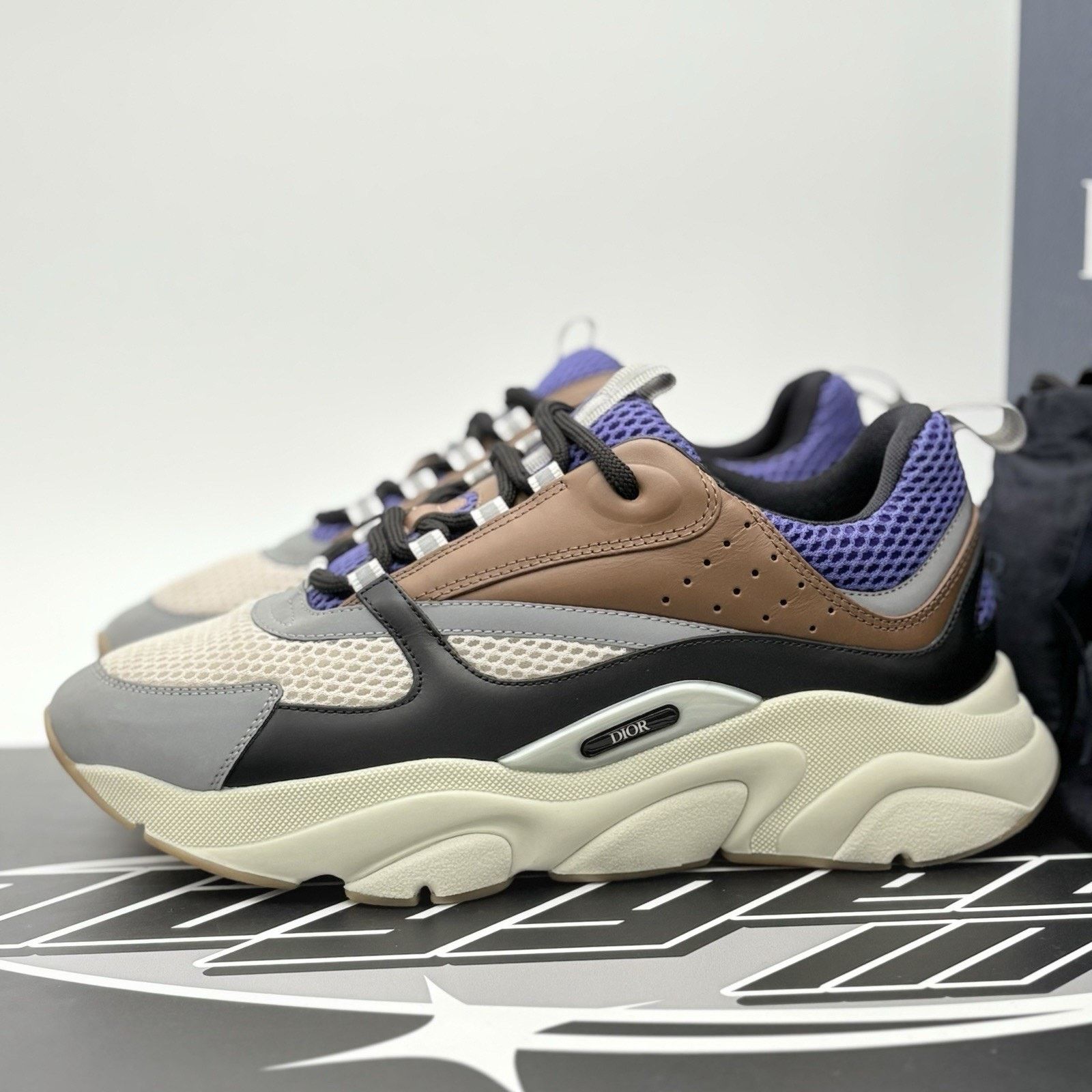 Dior Dior B22 Sneaker ' Coffee Violet ' | SUPER CLEAN! Size US 10 / EU 43 - 1 Thumbnail
