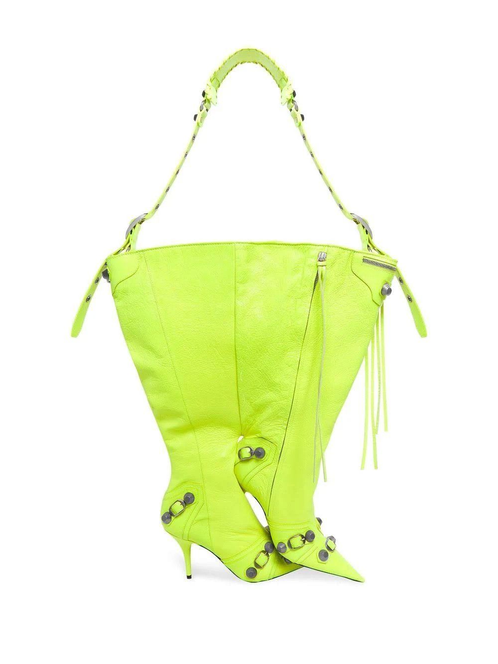 Balenciaga o1bcso1str1124 Size: OS / Le Cagole Boot Bag in Yellow Size ONE SIZE - 5 Thumbnail