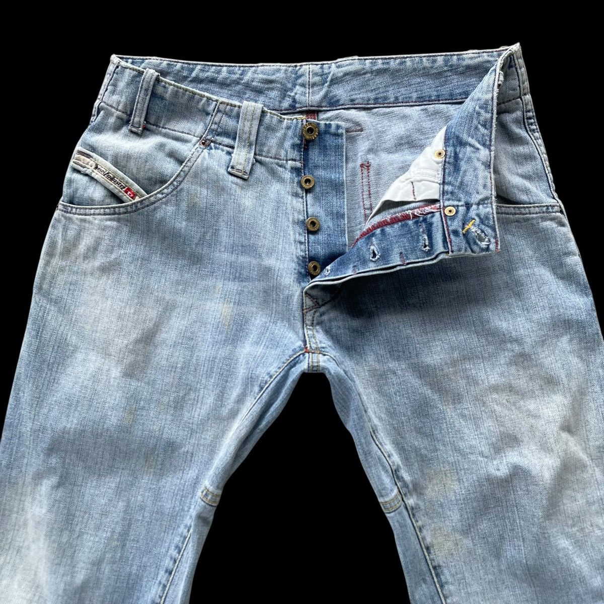 Diesel DIESEL INDUSTRY FLARE SPIRAL CUT FLY BUTTON DENIM PANTS Size US 30 / EU 46 - 5 Thumbnail