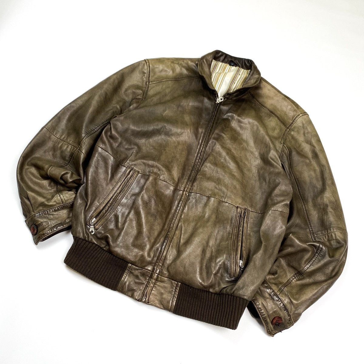 Japanese Brand opium love music leather bomber Size US L / EU 52-54 / 3 - 3 Thumbnail