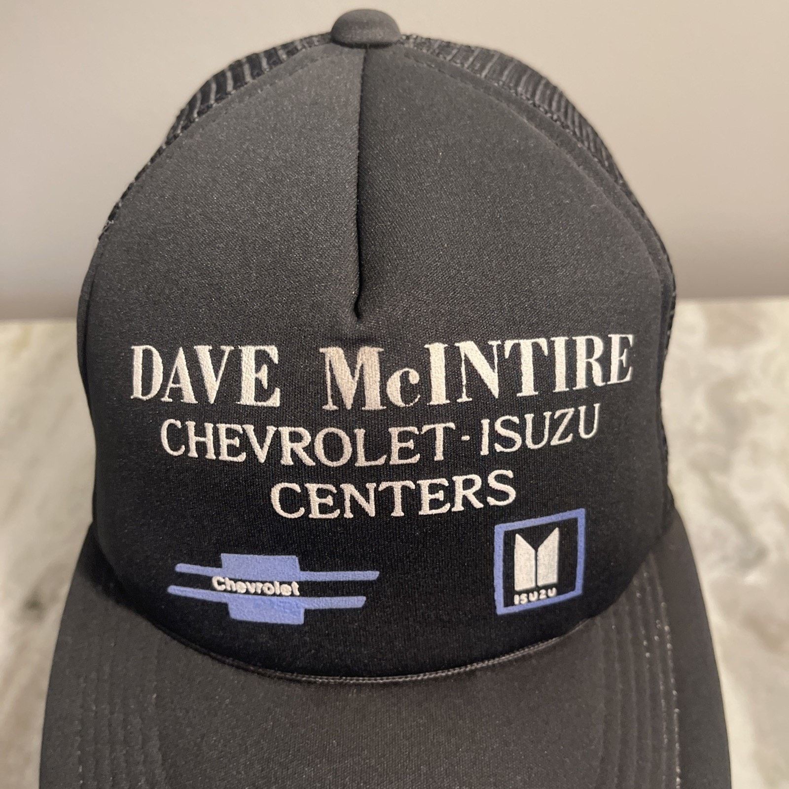 Vintage Dave McIntire Chevrolet-Isuzu Centers Snapback Trucker Hat Size ONE SIZE - 2 Thumbnail