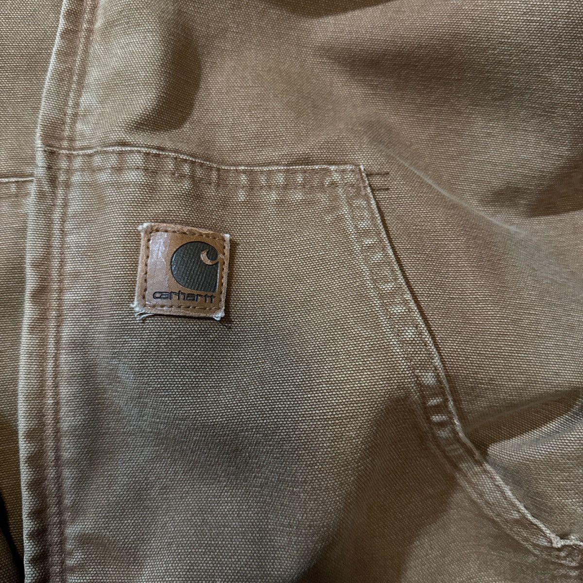 Carhartt Vintage Tan Carhartt Hooded Jacket Size L Size US L / EU 52-54 / 3 - 5 Thumbnail
