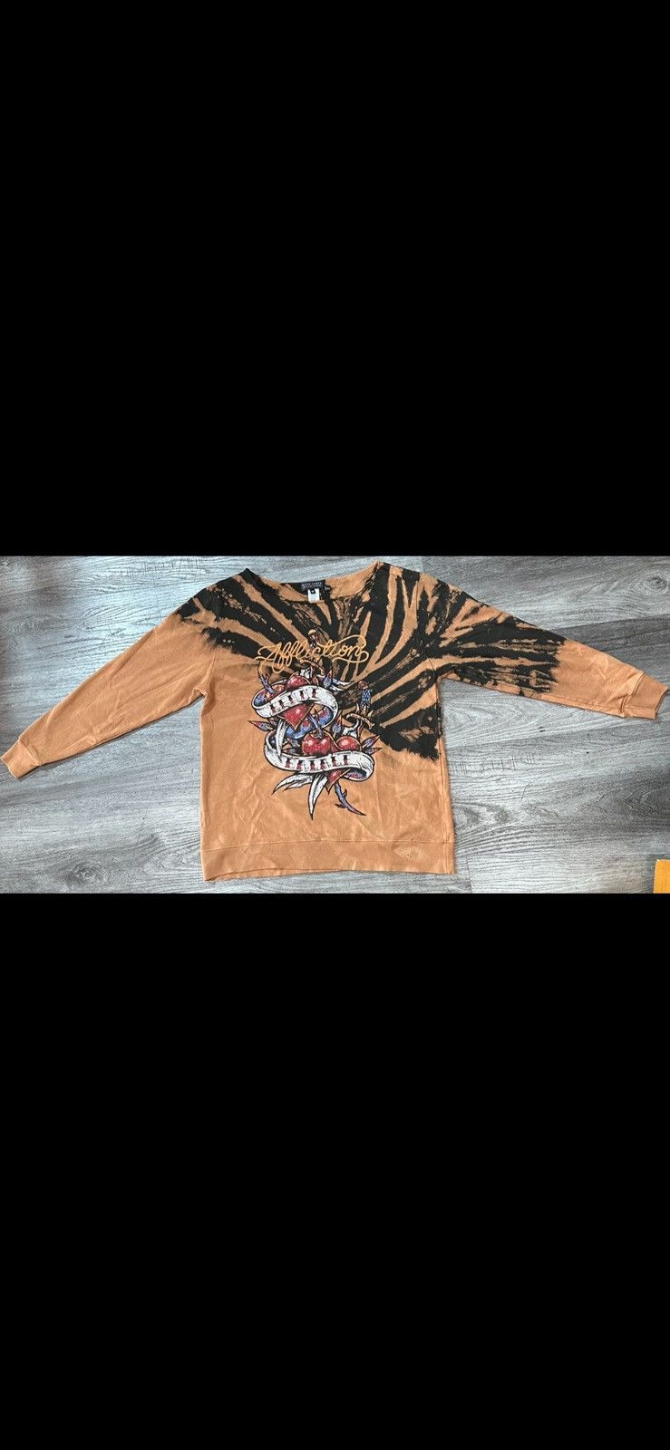 Affliction × Vintage Affliction "BOBBI RUTH" Long Sleeve Fleece Size M / US 6-8 / IT 42-44 - 1 Thumbnail