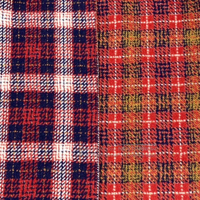 Dior Dior Red plaid letter inlaid wool tassel scarf Size ONE SIZE - 7 Thumbnail