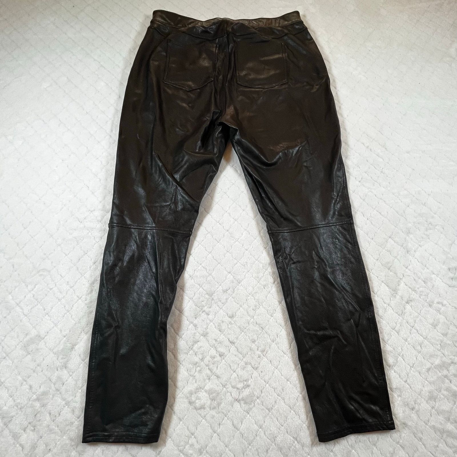 Spanx Spanx Faux Leather straight leg pants Size XL Size 34" / US 12 / IT 48 - 2 Thumbnail