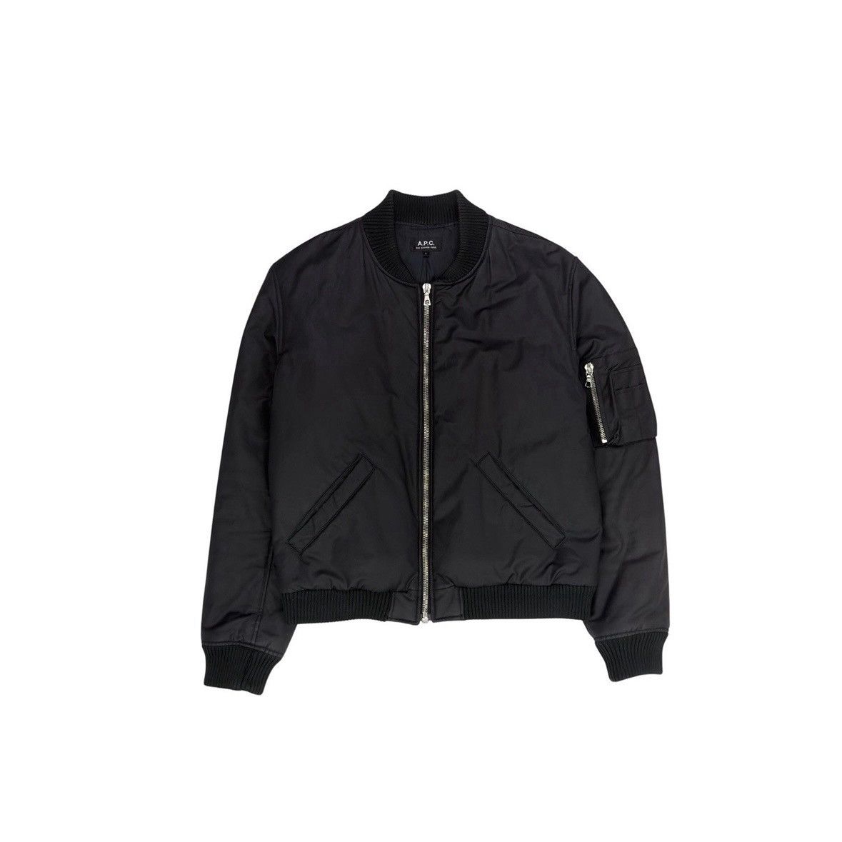 A.P.C. A.P.C. BLACK BOMBER JACKET Size US L / EU 52-54 / 3 - 1 Thumbnail