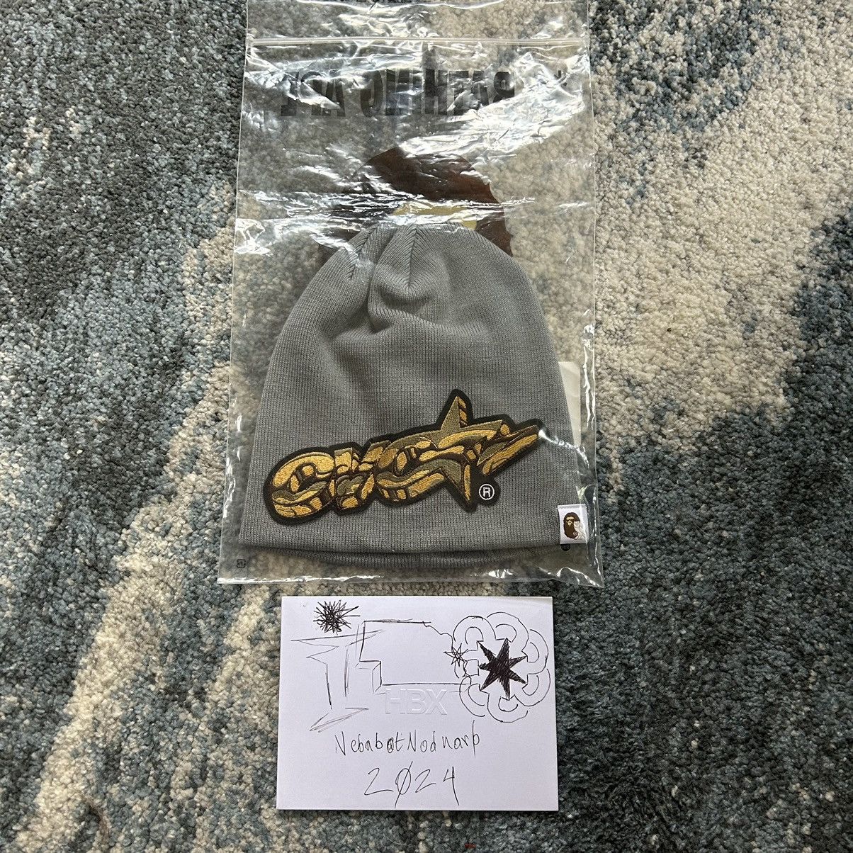 Bape × October's Very Own BAPE x OVO EMBROiDERED CAMO PATCH KNiT CAP Size ONE SIZE - 14 Thumbnail