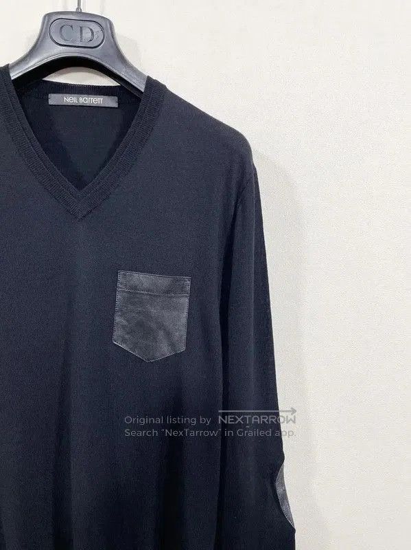 Neil Barrett NeIL BarreTT Men's Pullover in Dark Gray Wool . Size US XS / EU 42 / 0 - 4 Thumbnail