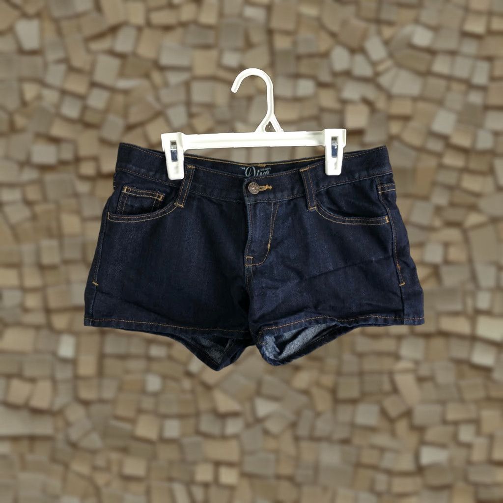 Old Navy Old Navy Diva Shorts Womens Size 2 Mid Rise Dark Wash Blue Denim Jeans Size 26" / US 2 / IT 38 - 1 Thumbnail