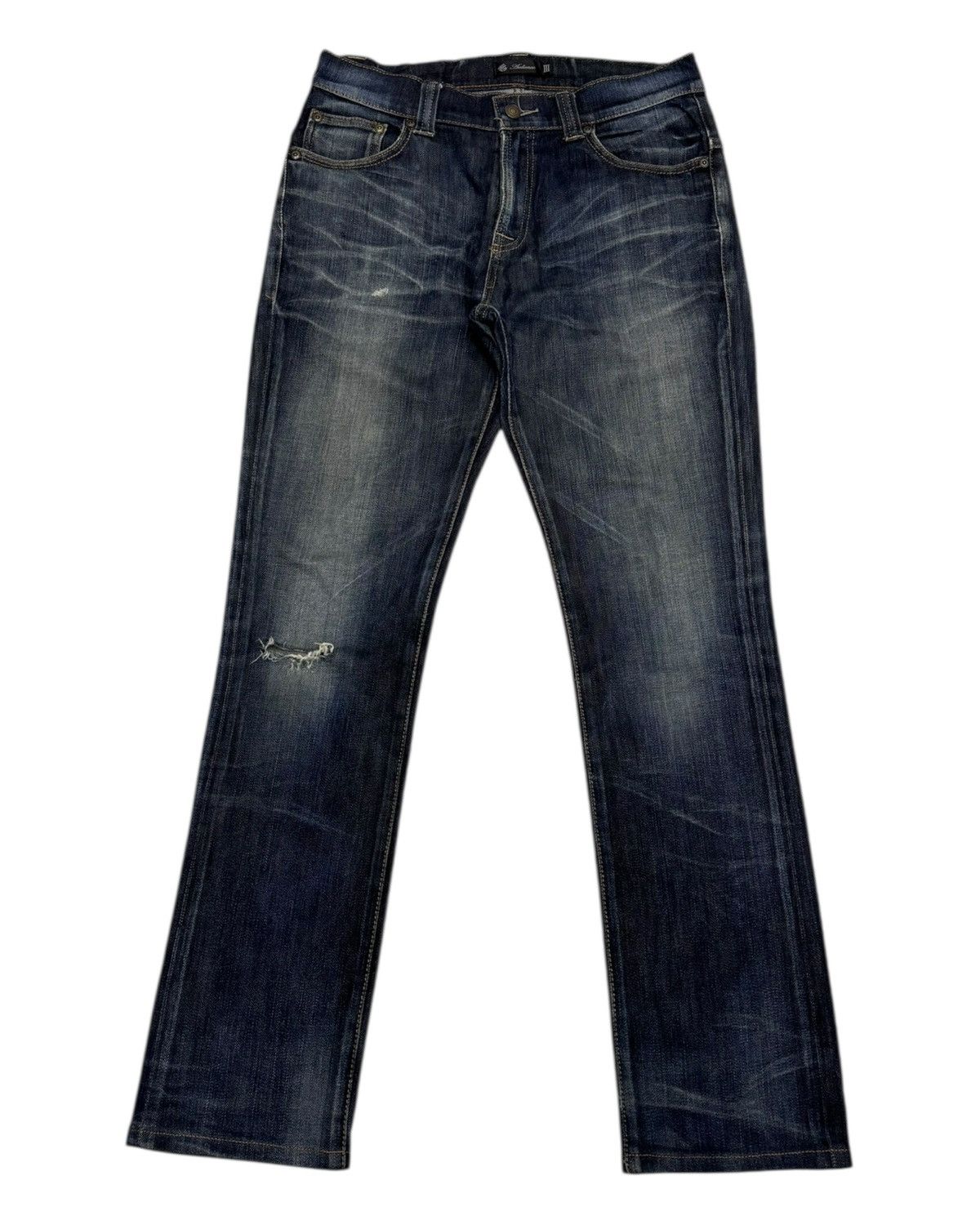 14th Addiction × Isamu Katayama Backlash × KMRii Audience Japan Denim Clawmark Distressed Denim jeans Size US 30 / EU 46 - 1 Thumbnail