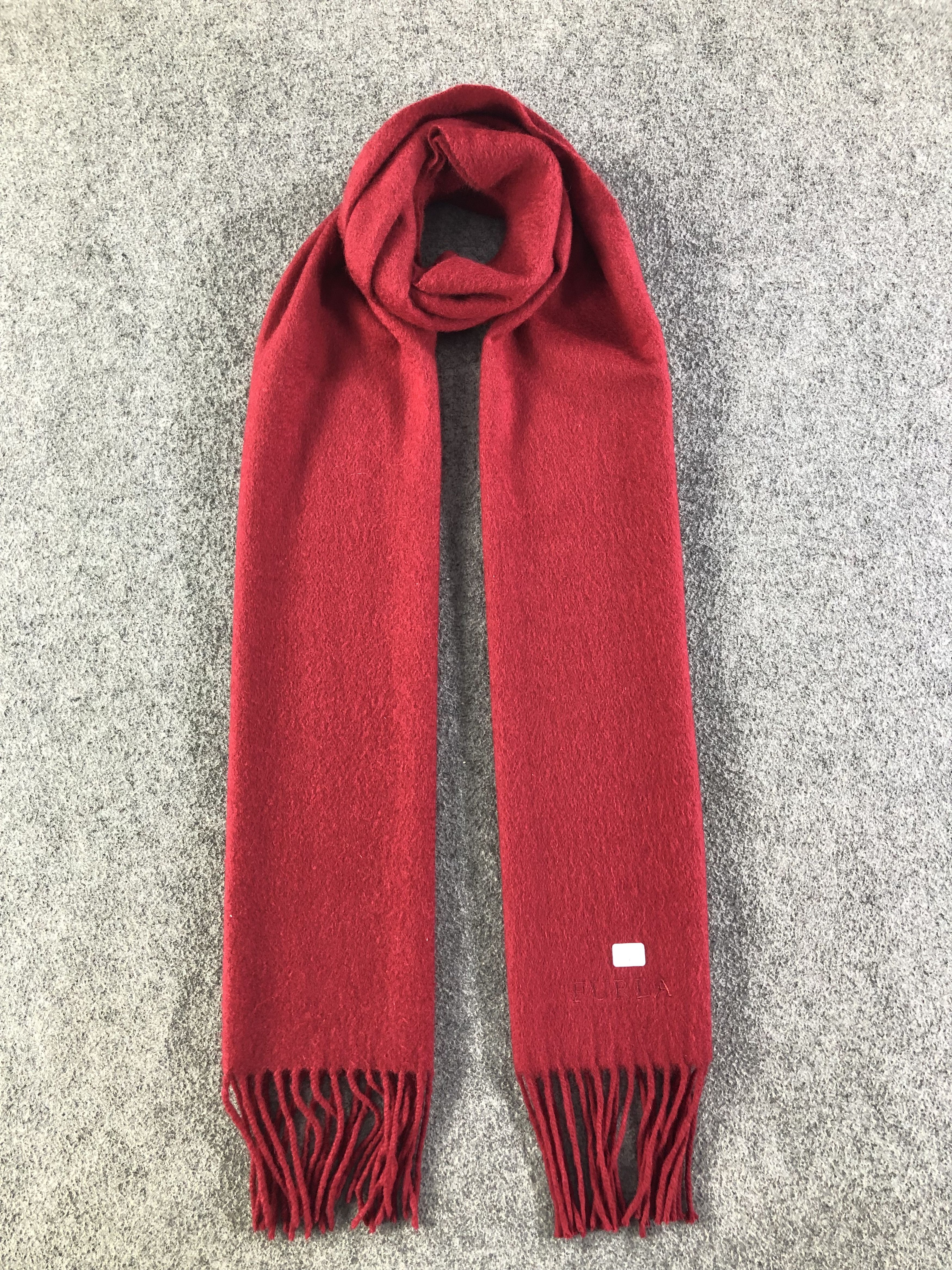 Furla × Vintage Furla Plain Cashmere Scarf / Muffler / Neckwear Size ONE SIZE - 1 Thumbnail