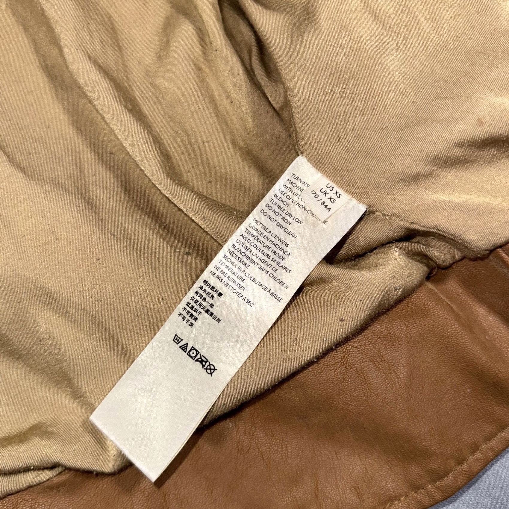 Free People VINTAGE Free People Jacket Womens XS Brown Faux Leather Moto Zip Buckle We The Free Size XS / US 0-2 / IT 36-38 - 6 Thumbnail