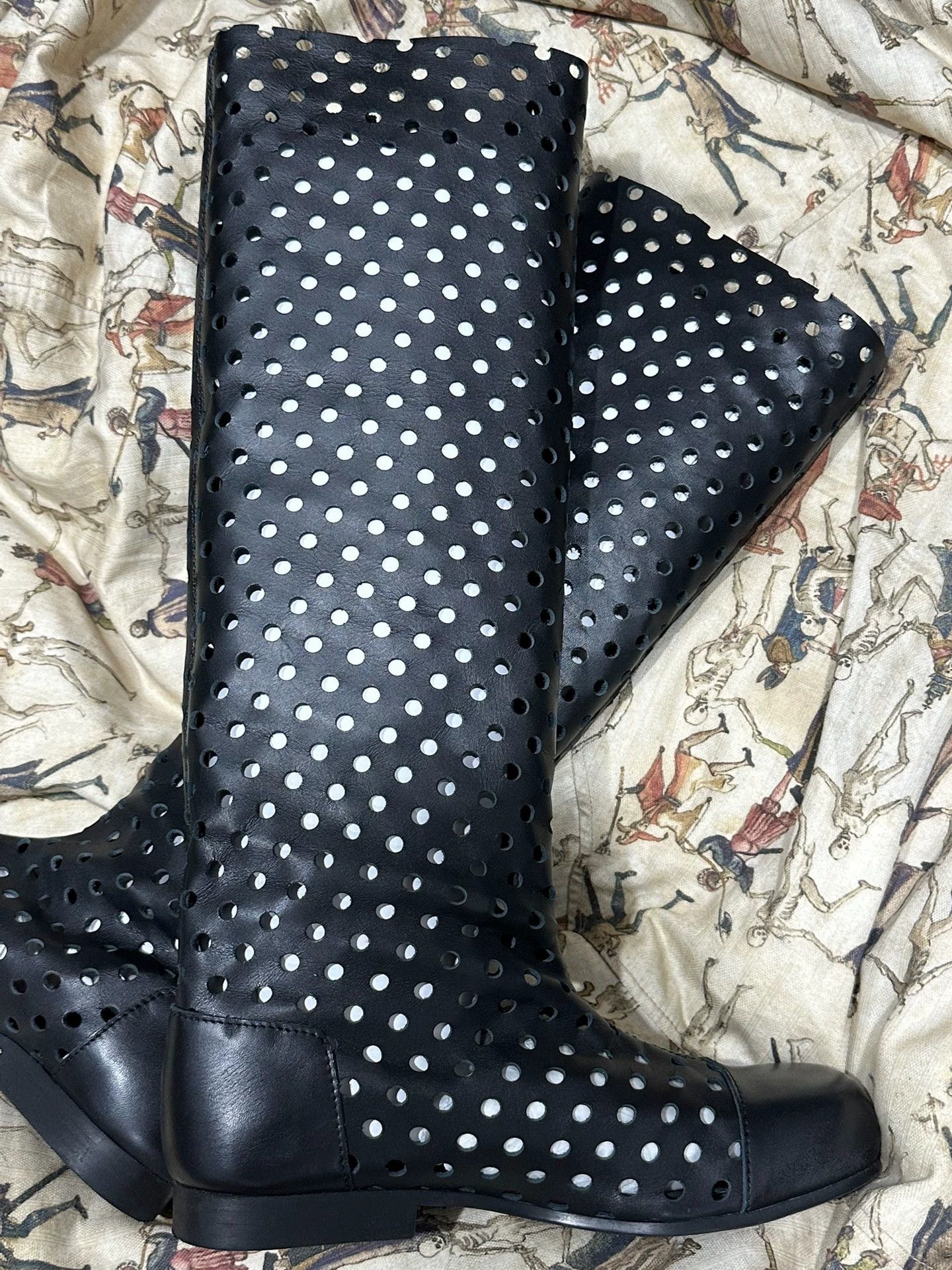 Comme des Garcons CDG 2015ss Blood Rose Runway Riding Boots 23.5 Box Size US 6.5 / IT 36.5 - 2 Thumbnail