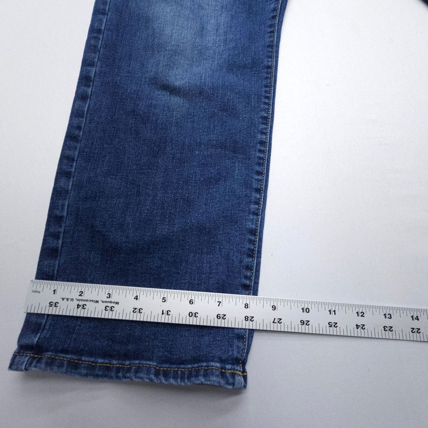 Lucky Brand Lucky Brand 221 Straight Jeans Mens 38 x 30 Blue Dark Wash Stretch Denim Flex Size US 38 / EU 54 - 4 Thumbnail