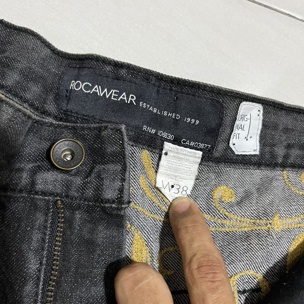 JNCO × Rocawear Vintage Y2K Rocawear Baggy Spellout Jnco Style Jeans Size US 38 / EU 54 - 9 Thumbnail
